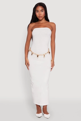 Simple Yet Elegant Mood Edge Daisy Maxi Tube Dress