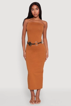 Daisy Maxi Tube Dress Dreamy Presence Work-Ready Look