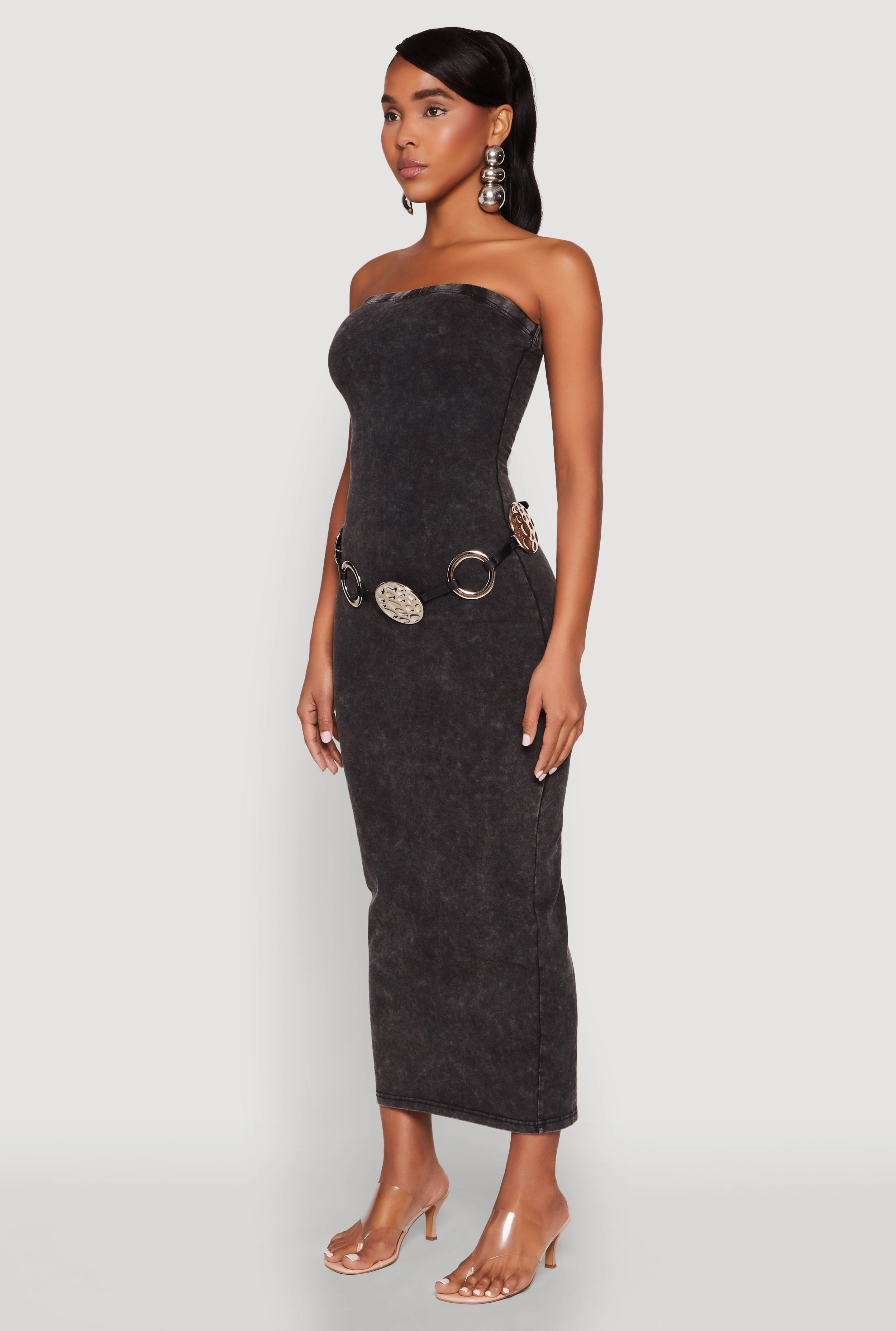 Daisy Mineral Wash Maxi Tube Dress Easy Movement