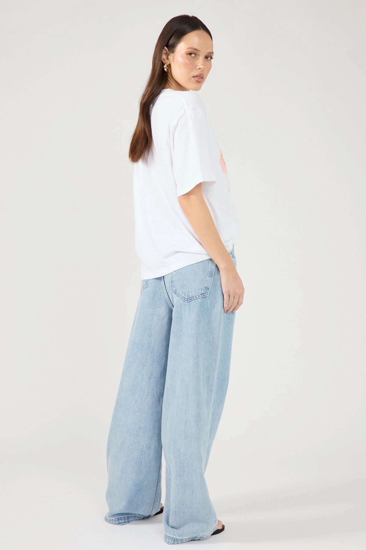 Professional Wear Urban Explorer Perfect Stranger Mid Rise 90's Slouch Jean Washed Light Blue Denim