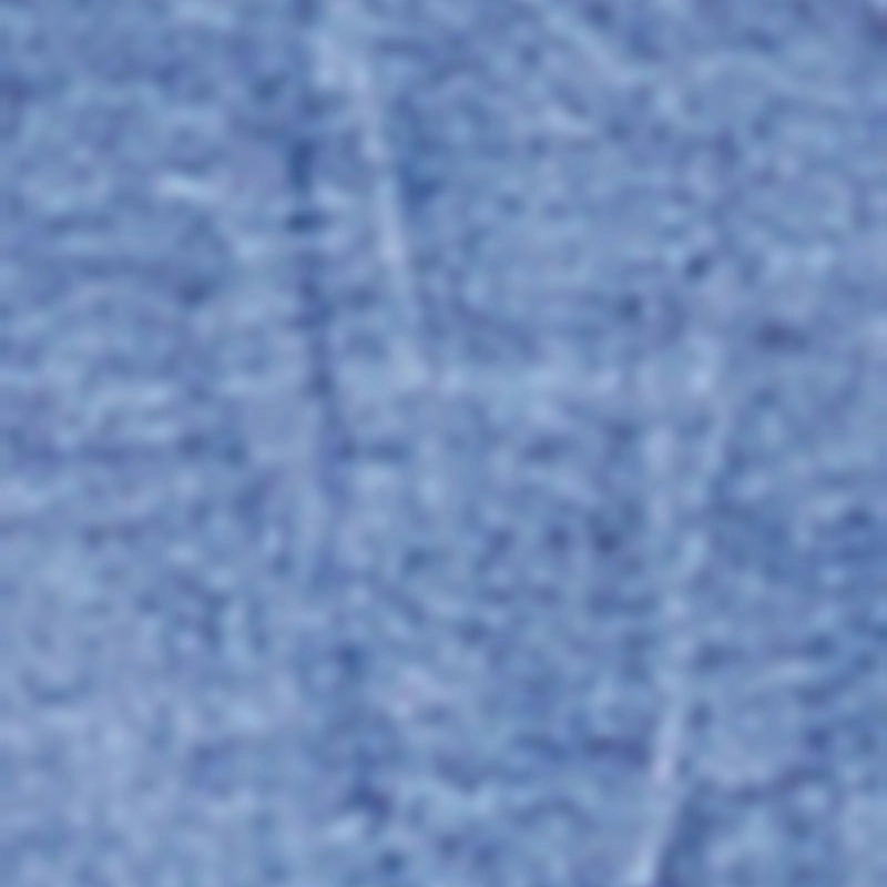 geometric Denim Detail Distressed Tunic Shirt