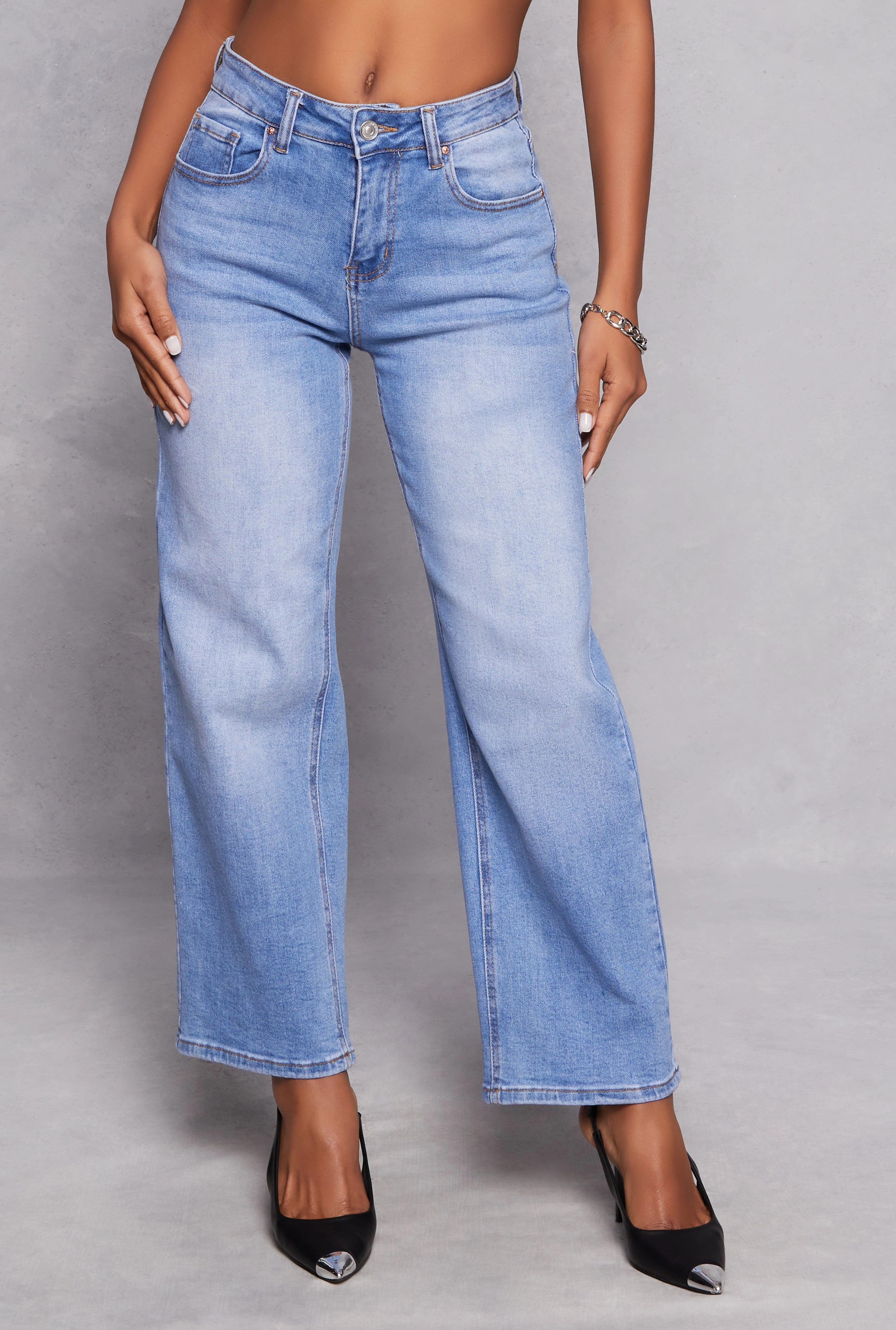 Teen Outfit Night Out Party Look All Occasion WAX Basic Straight Leg Jeans