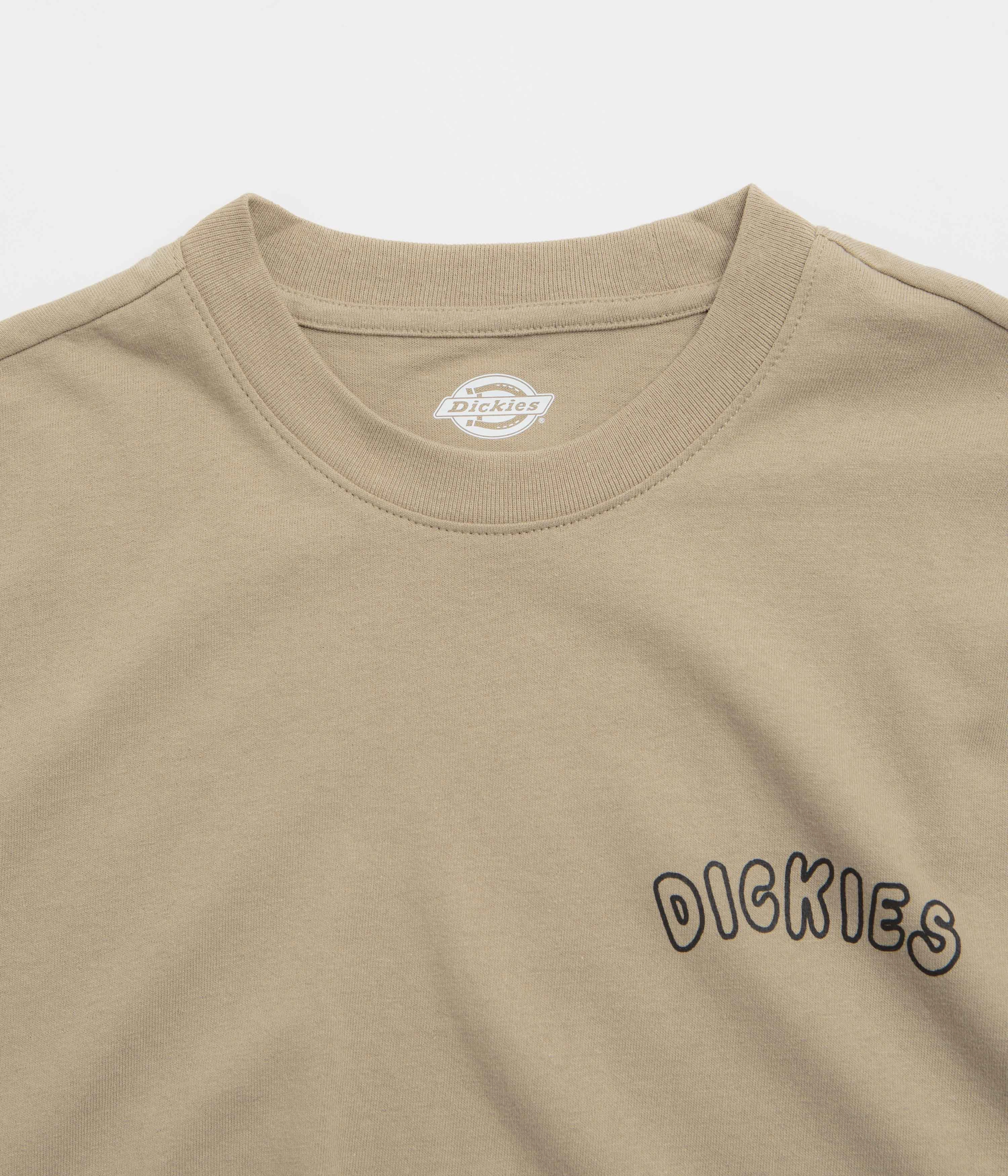 MinimalBranding Street Casual Look Dickies Decartuville T-Shirt - Desert Sand