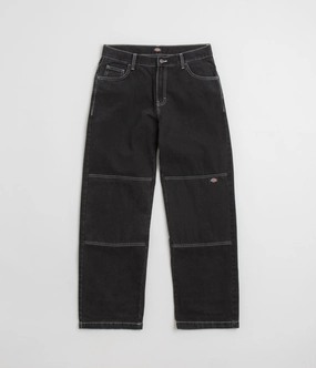 Dickies Double Knee Jeans - Black Wash Quick Dry Fit