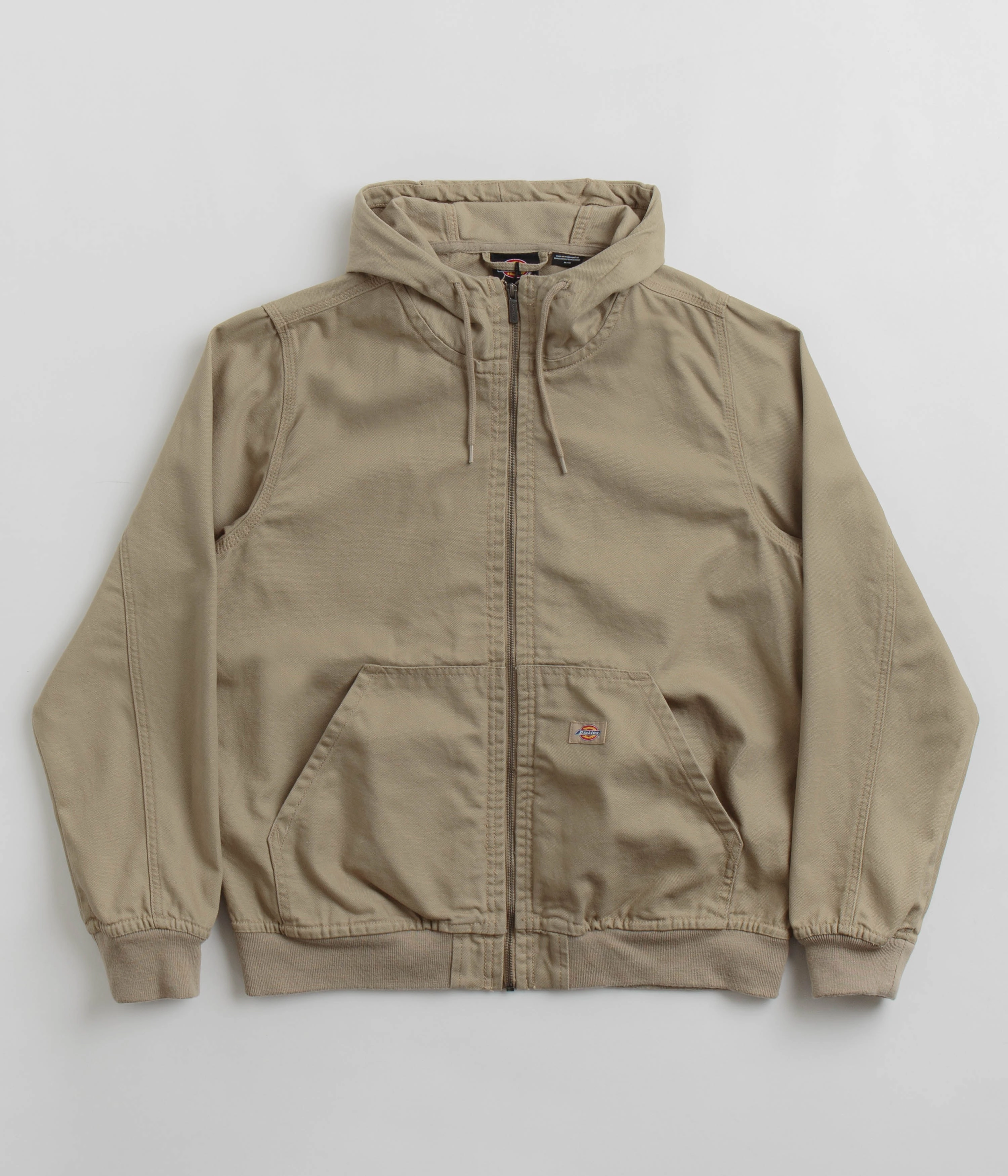 Dickies Duck Canvas Hooded Unlined Jacket - Desert Sand MoistureWicking Technology