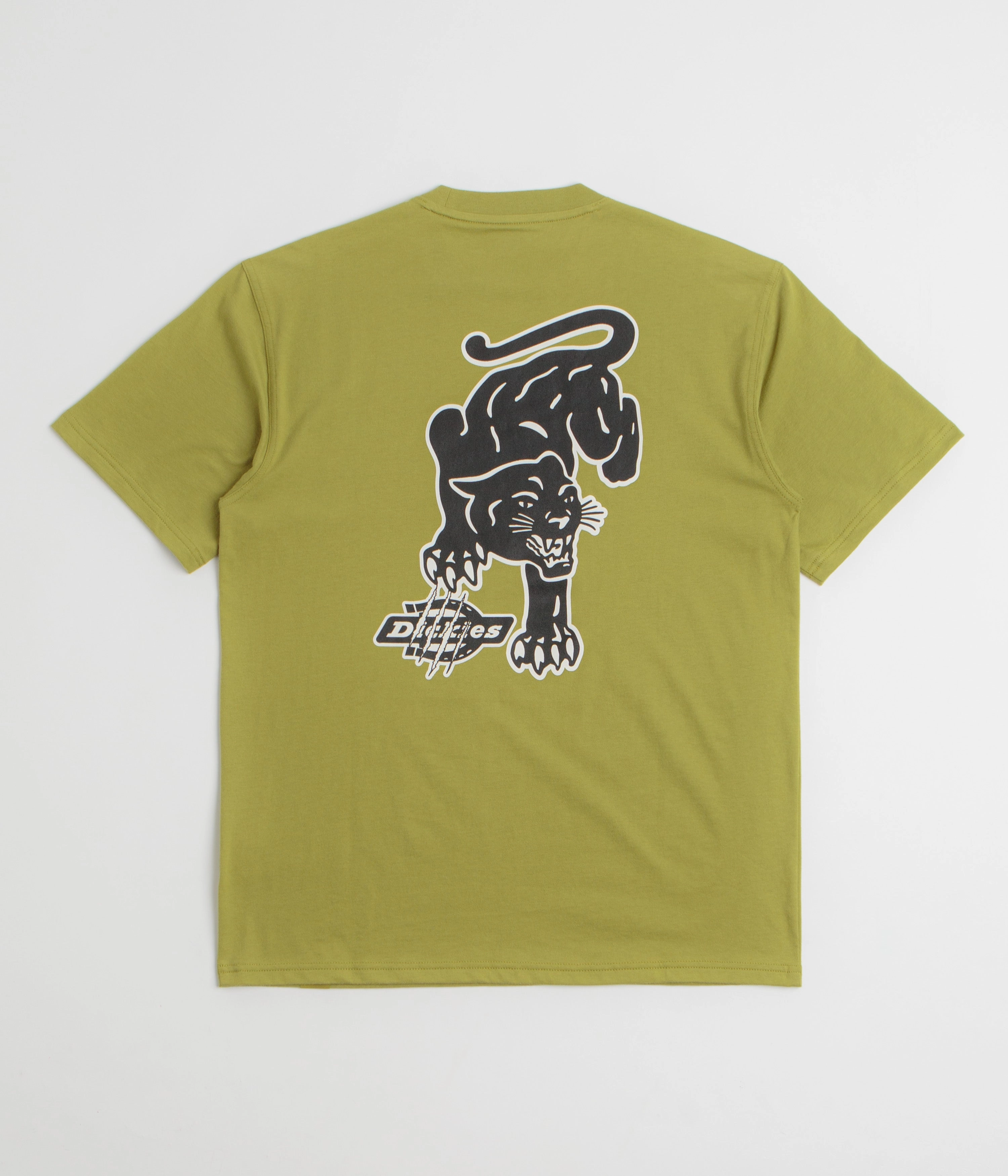 Flexible Ribbed Cuffs Wedding Dickies Graysville T-Shirt - Evergreen Sprig