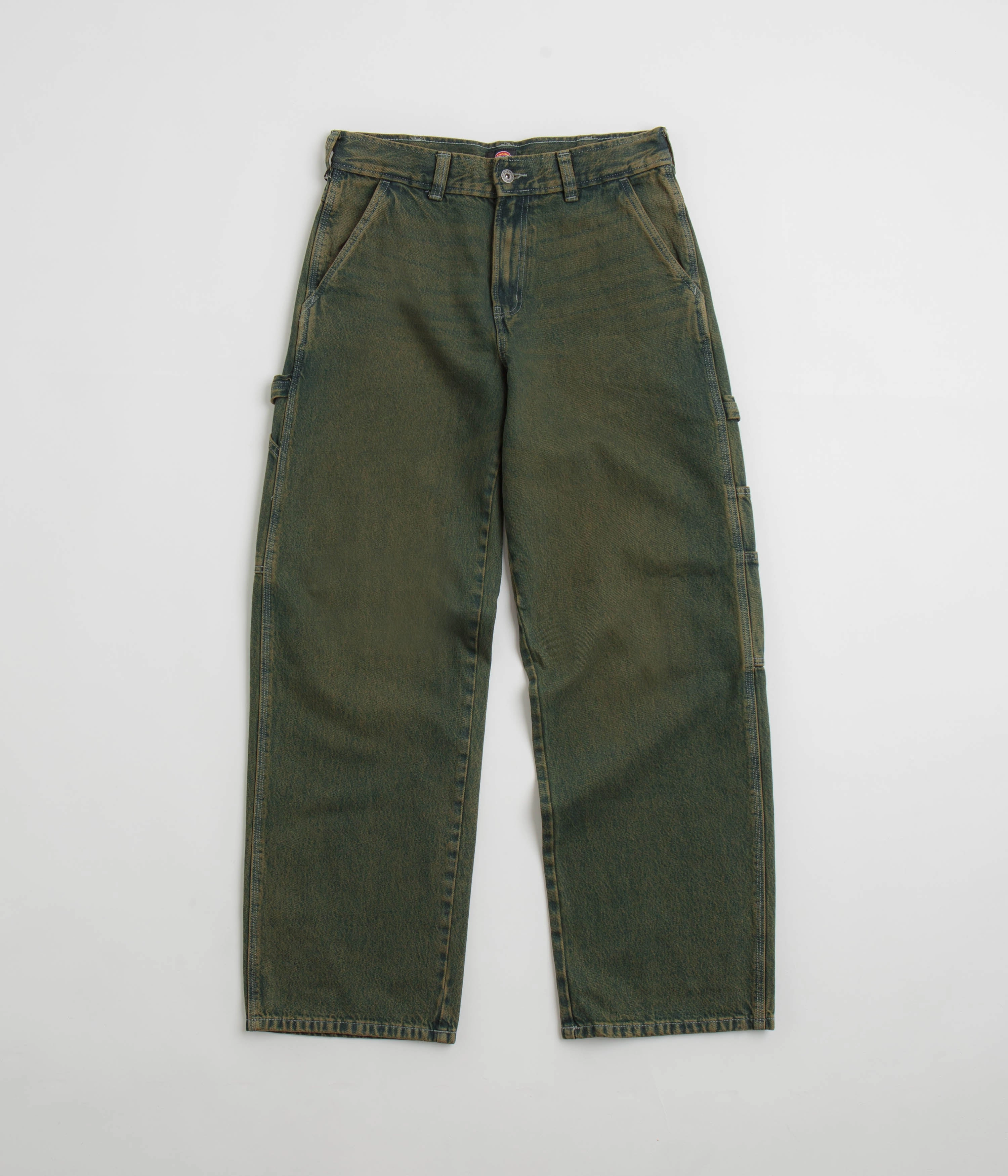 Minimal Bulk Dickies Loose Painter Jeans - Green Tone Fade