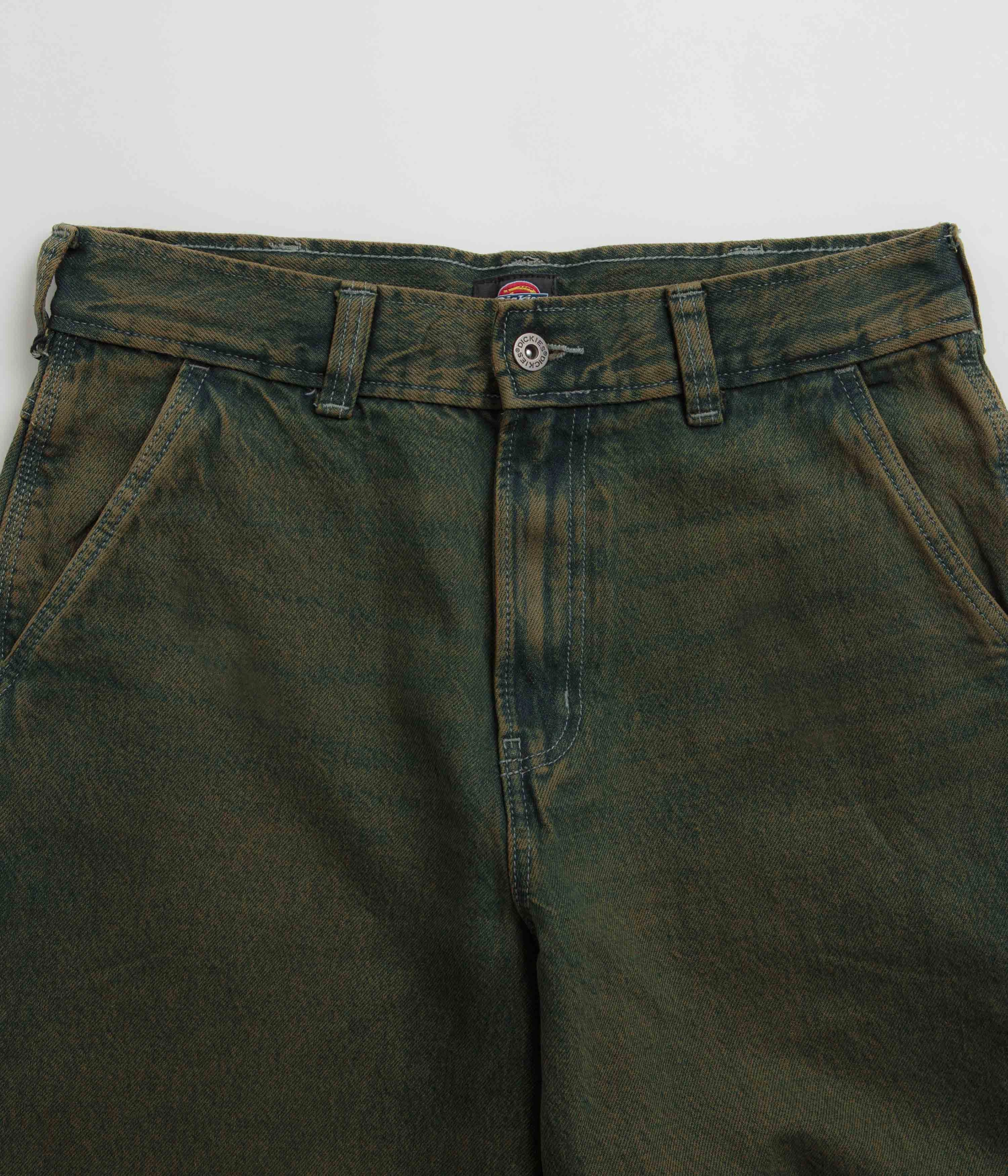 Dickies Loose Painter Jeans - Green Tone Fade Thermal regulation Slim Wear Design