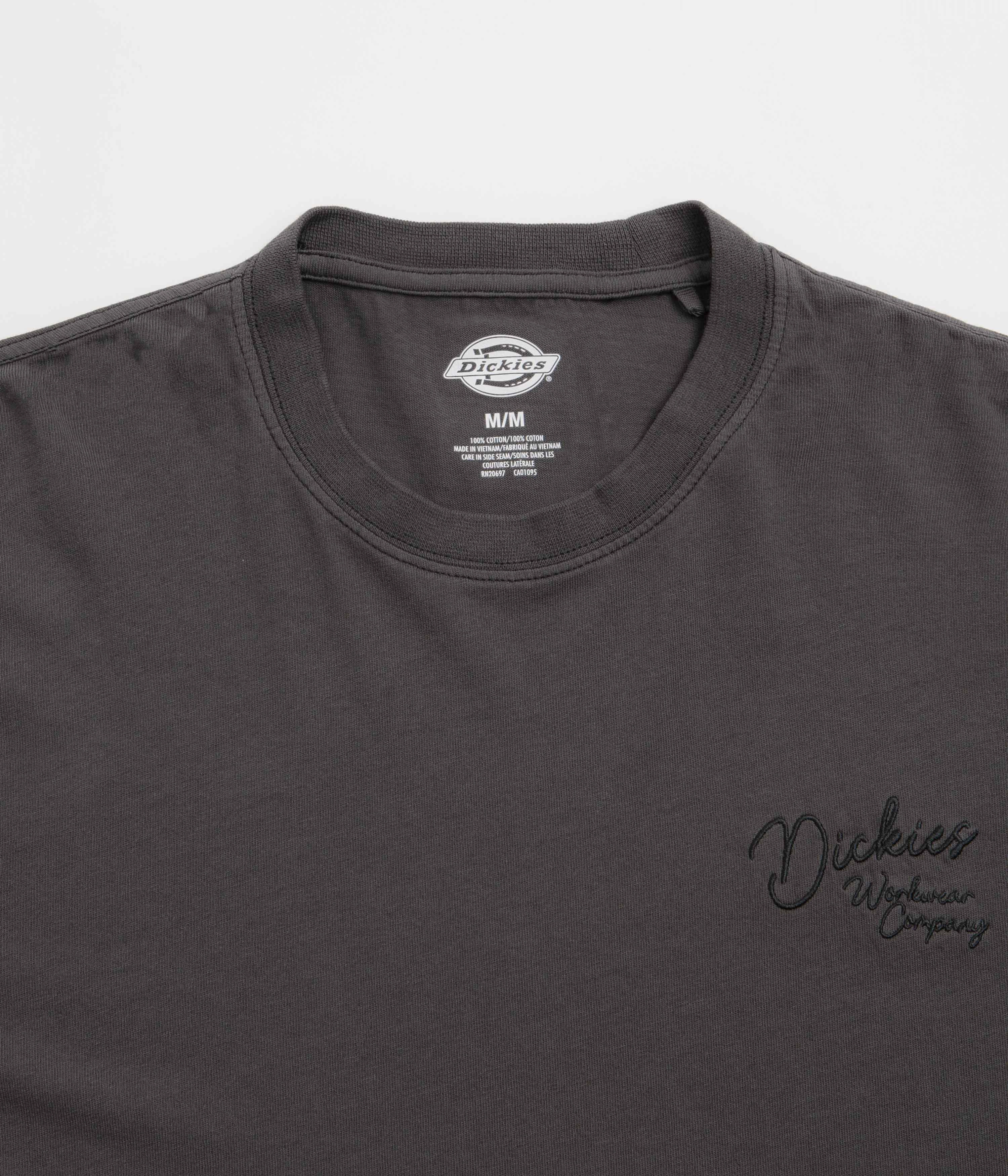 Autumn coziness Elegant and Relaxed Dickies Rope Chest Logo T-Shirt - Black