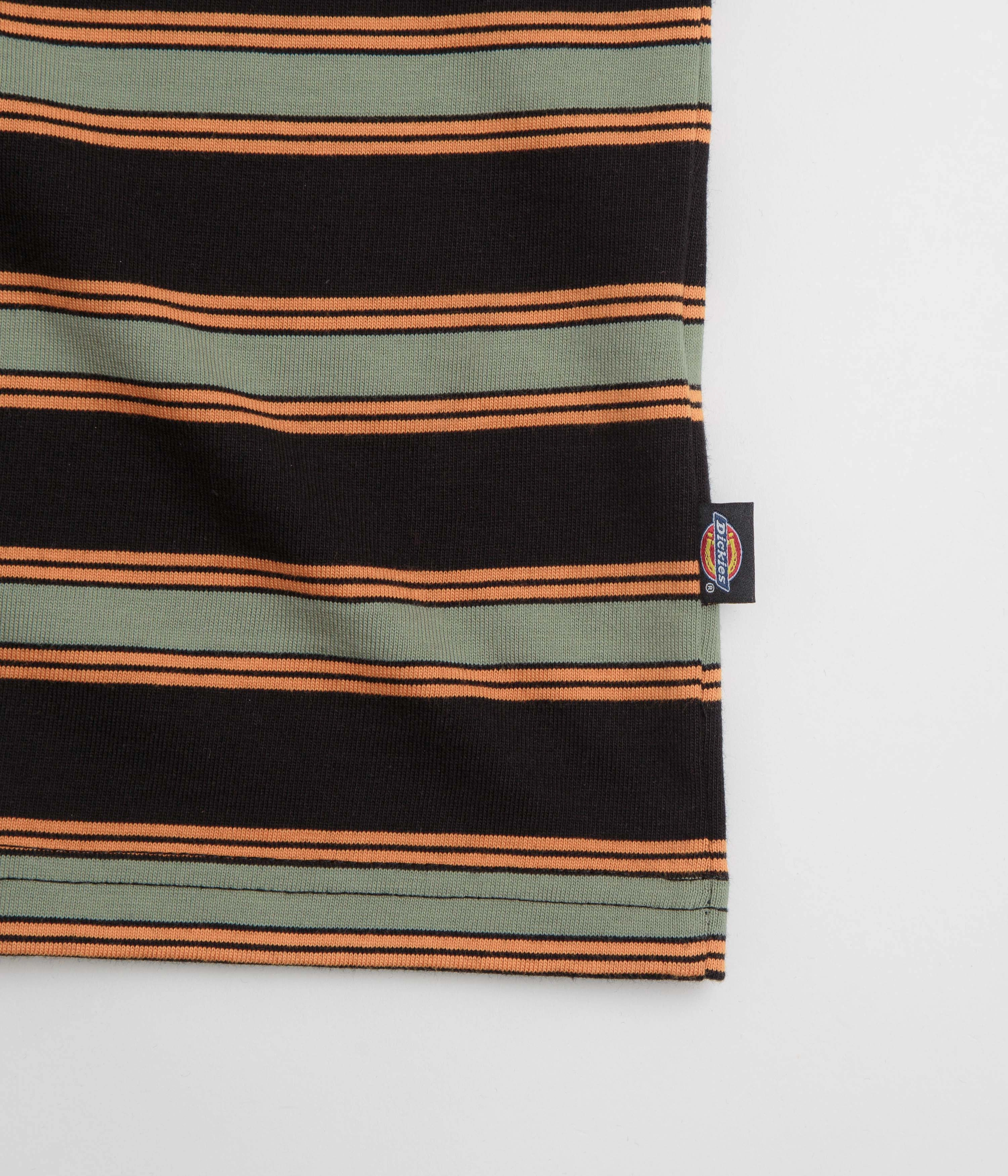 Dickies York Stripe T-Shirt - Black Modern Layer Stylish and Easygoing