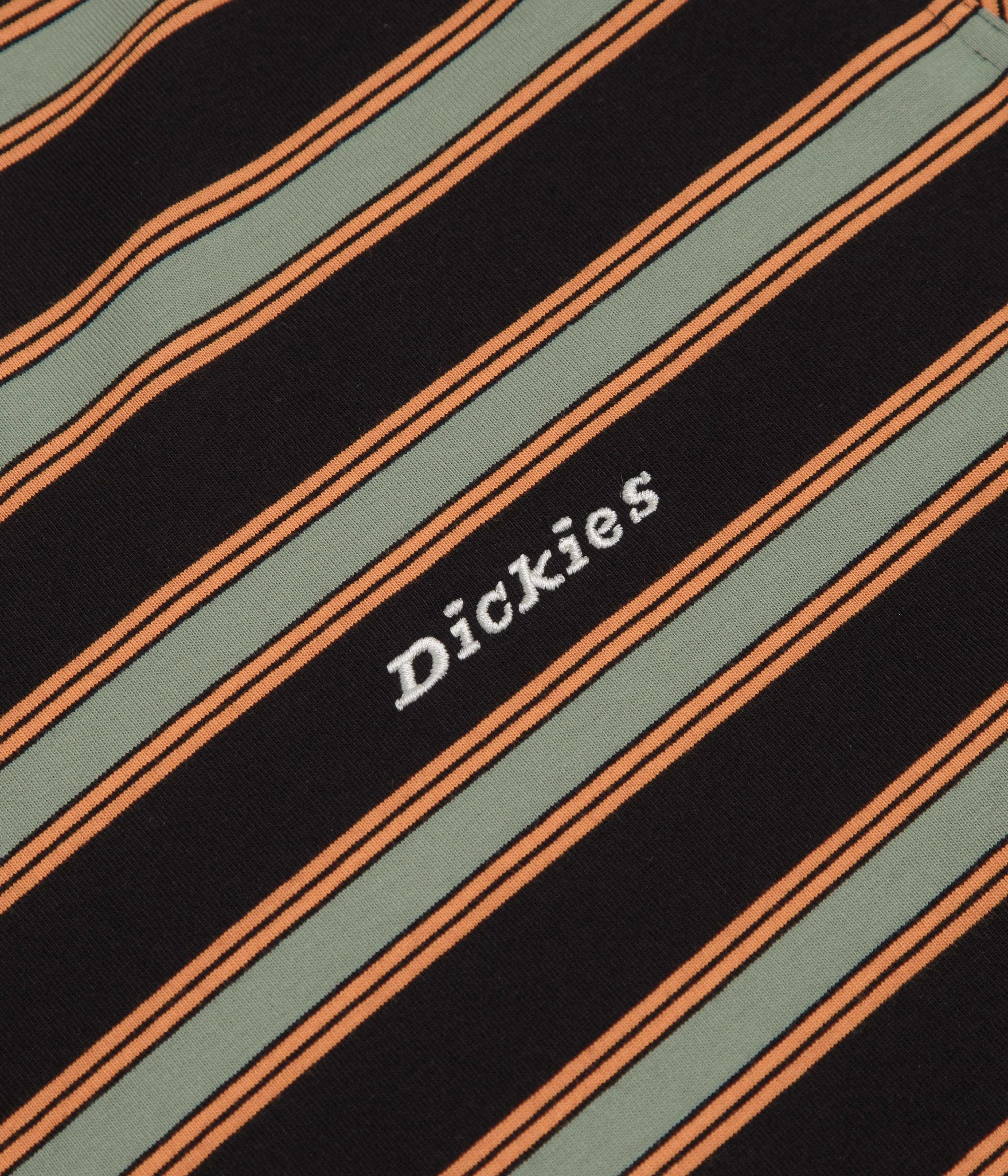 Simple and Relaxed Playful Prints Dickies York Stripe T-Shirt - Black