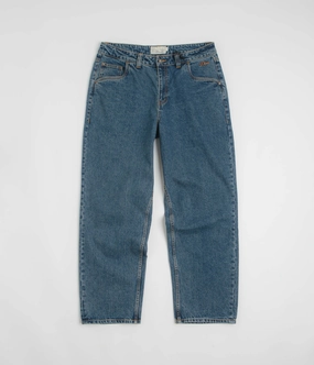 SmoothZipClosure Dime Baggy Denim Pants - Knowtomatic Blue