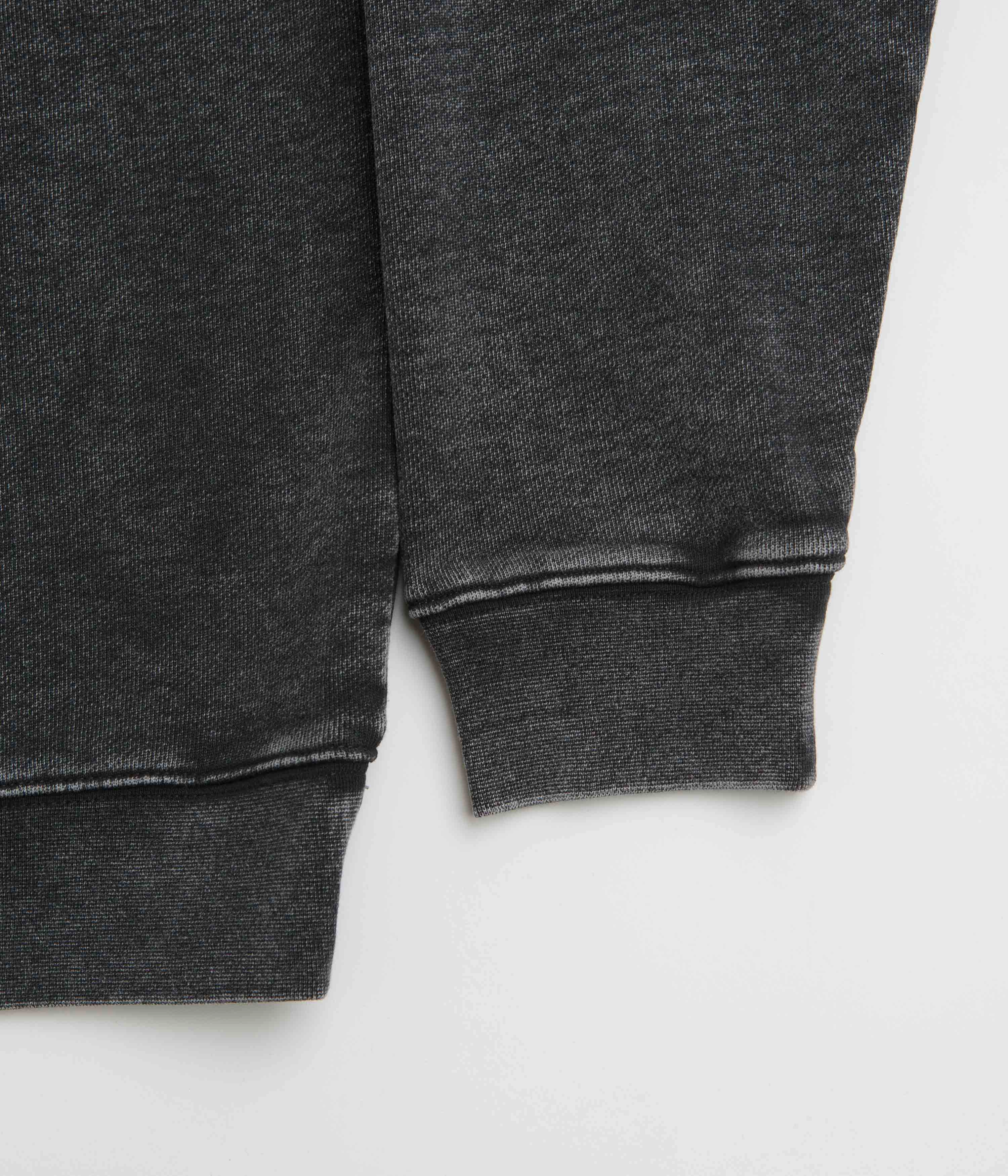 Dime Classic French Terry Crewneck Sweatshirt - Faded Black Trendy Outfit Anti Pilling Surface