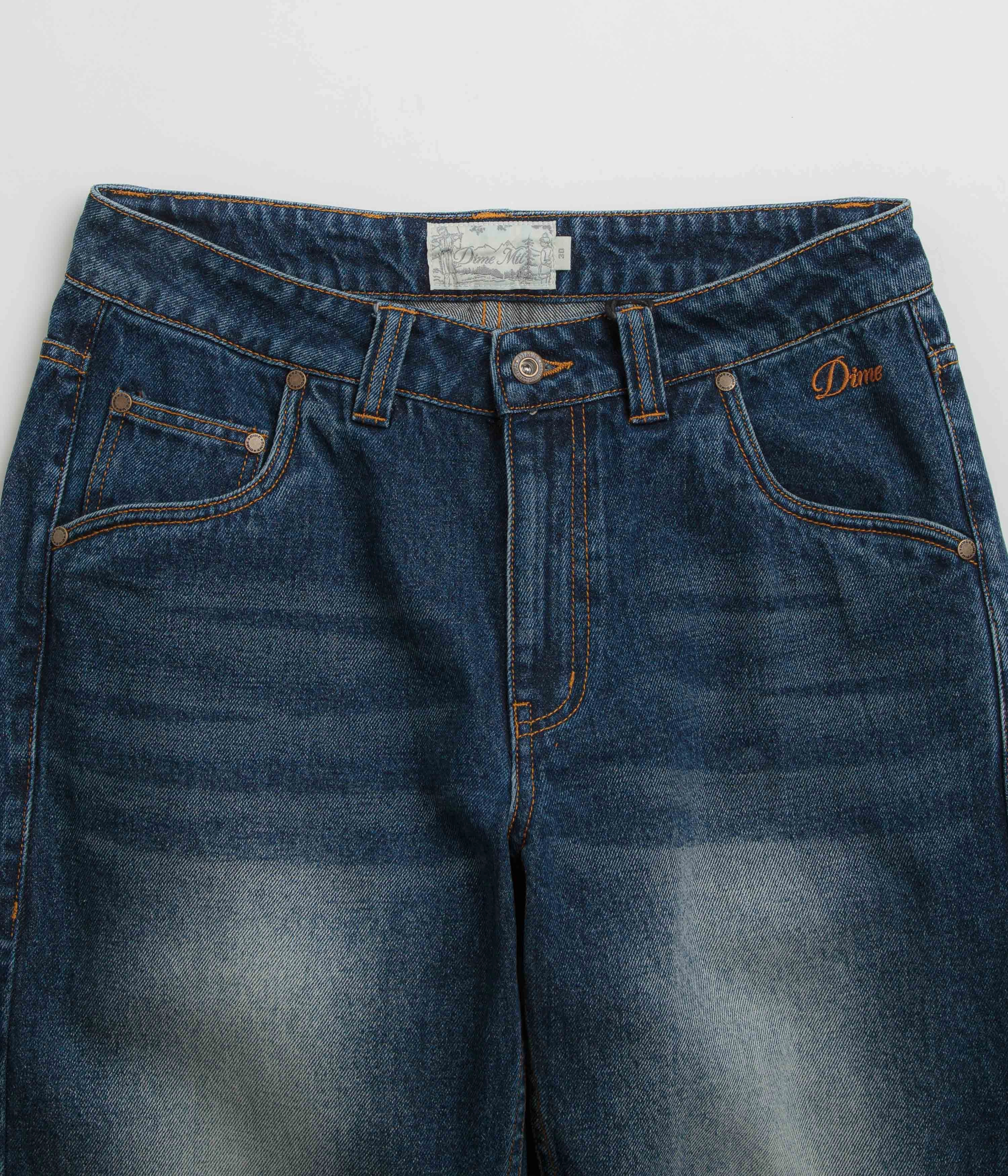 StainResistantFinish Dime Classic Relaxed Denim Pants - Faded Indigo