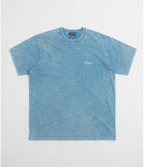 Low Profile Silhouette Reinforced Shoulder Seams Dime Classic Small Logo T-Shirt - Faded Sky