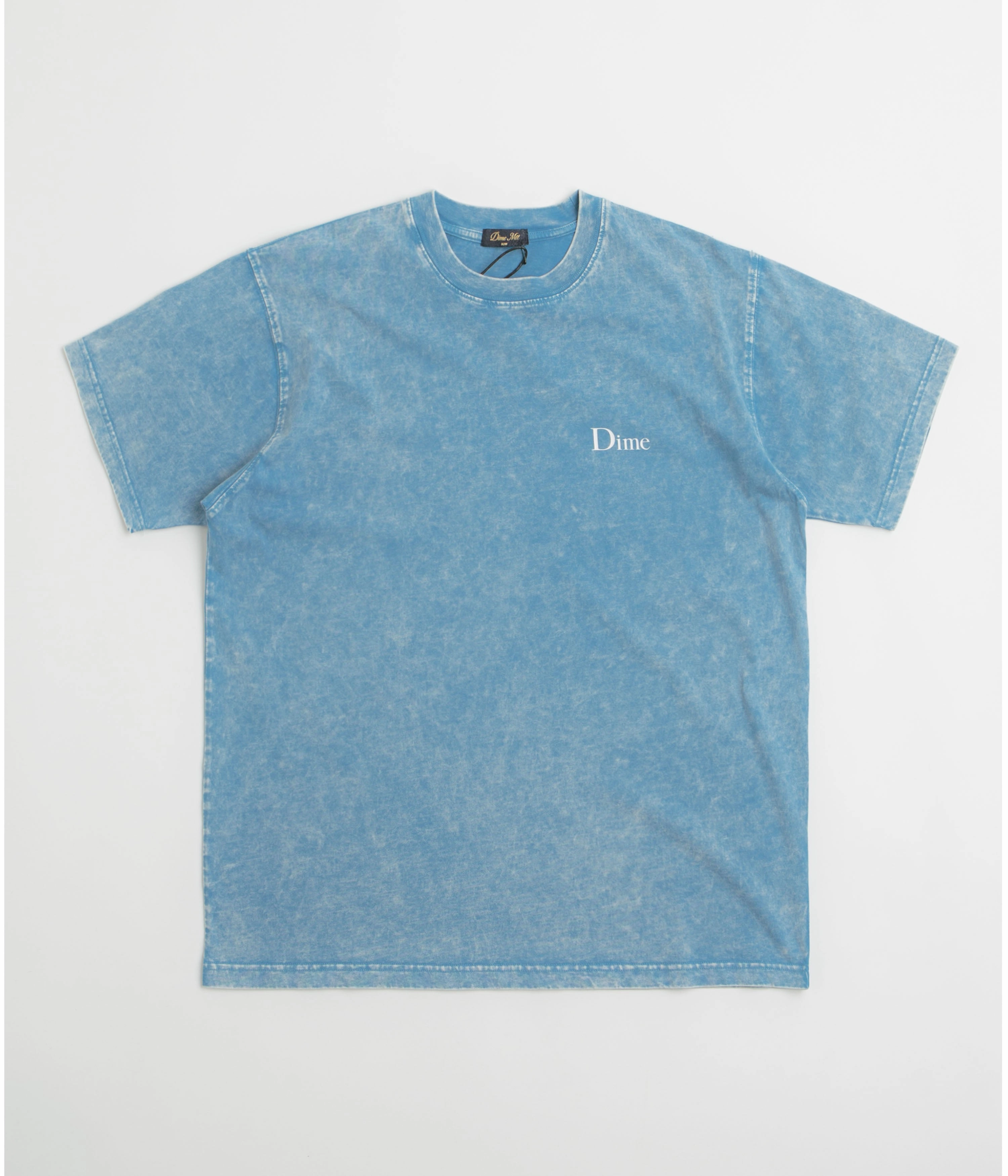 Dime Classic Small Logo T-Shirt - Faded Sky Odor Resistant Material