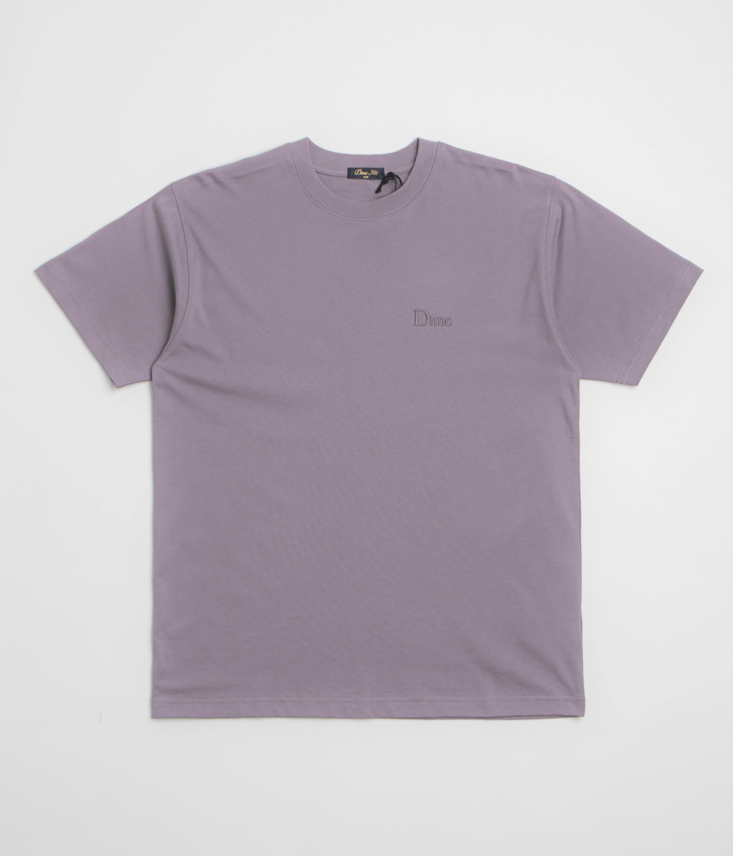 graduation Dime Classic Small Logo T-Shirt - Plum Grey