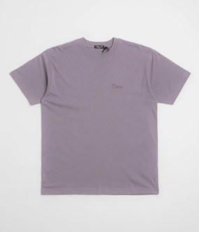graduation Dime Classic Small Logo T-Shirt - Plum Grey