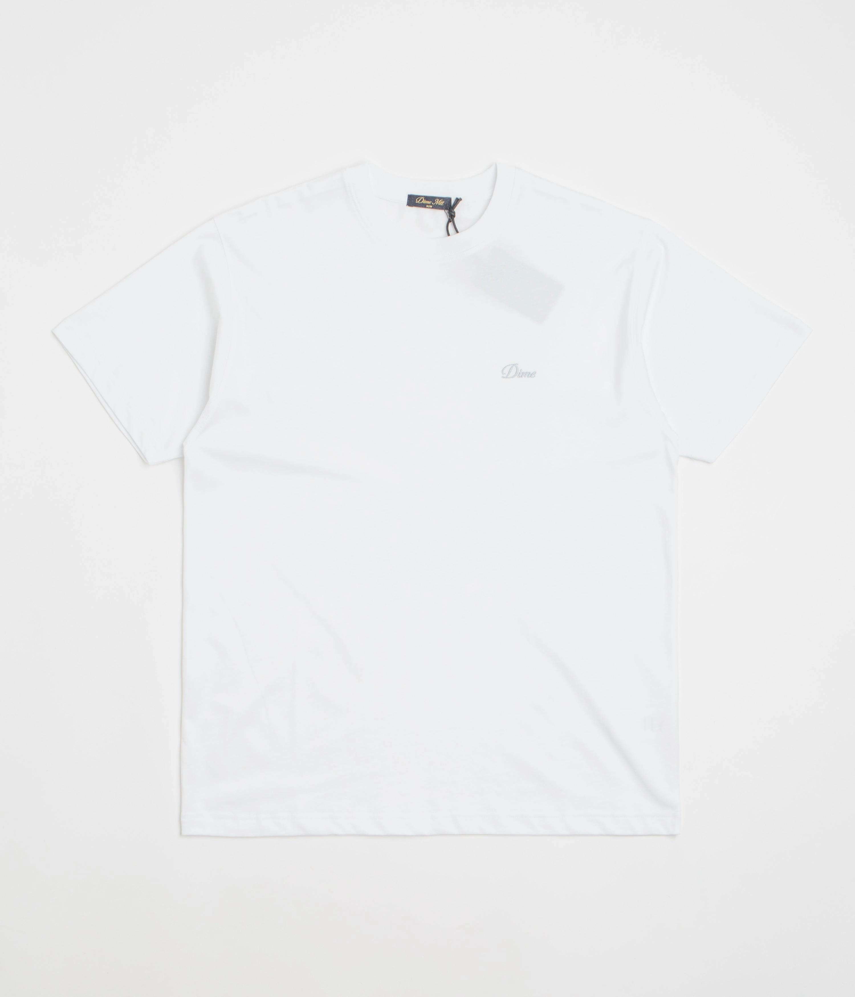 Sun Protection Dime Cursive Small Logo T-Shirt - White