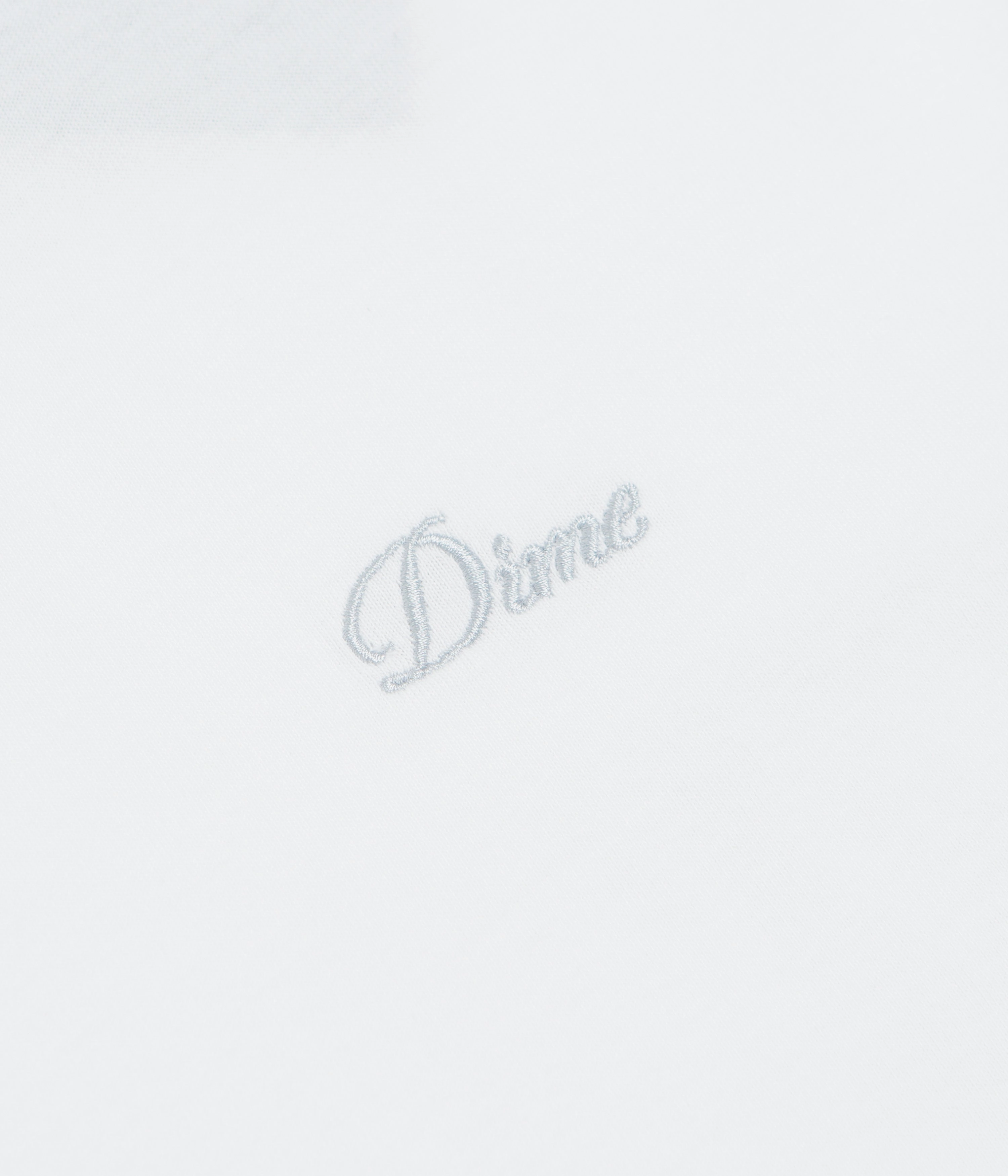 Dime Cursive Small Logo T-Shirt - White funky Sporty Style