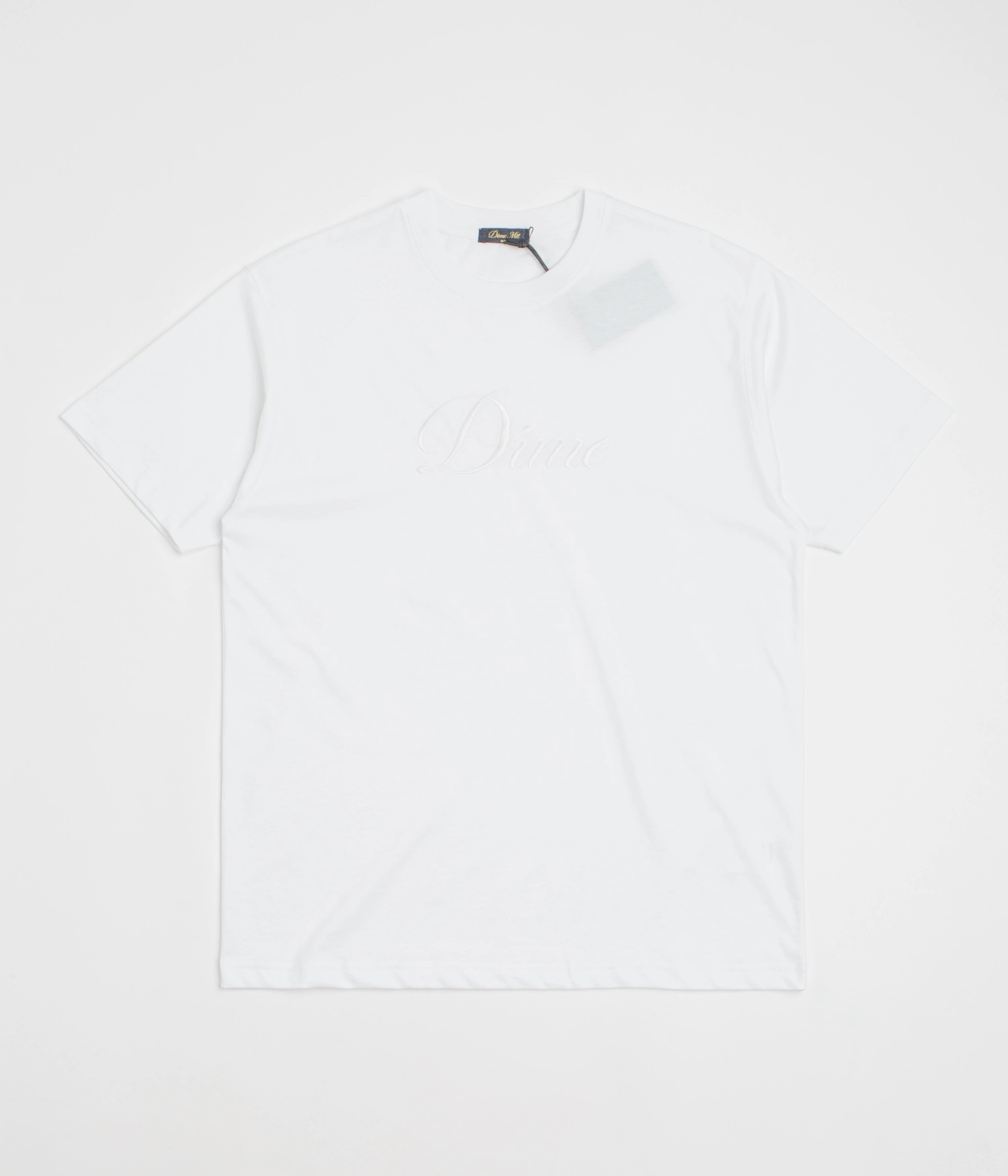 Dime Cursive T-Shirt - White Layering Must-Have Fashion Top
