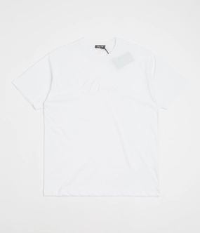 Dime Cursive T-Shirt - White Layering Must-Have Fashion Top