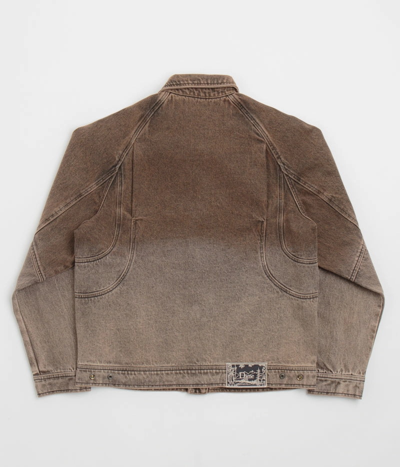 Active Wear Dime Denim Jacket - Dipped Sandblasted Brown