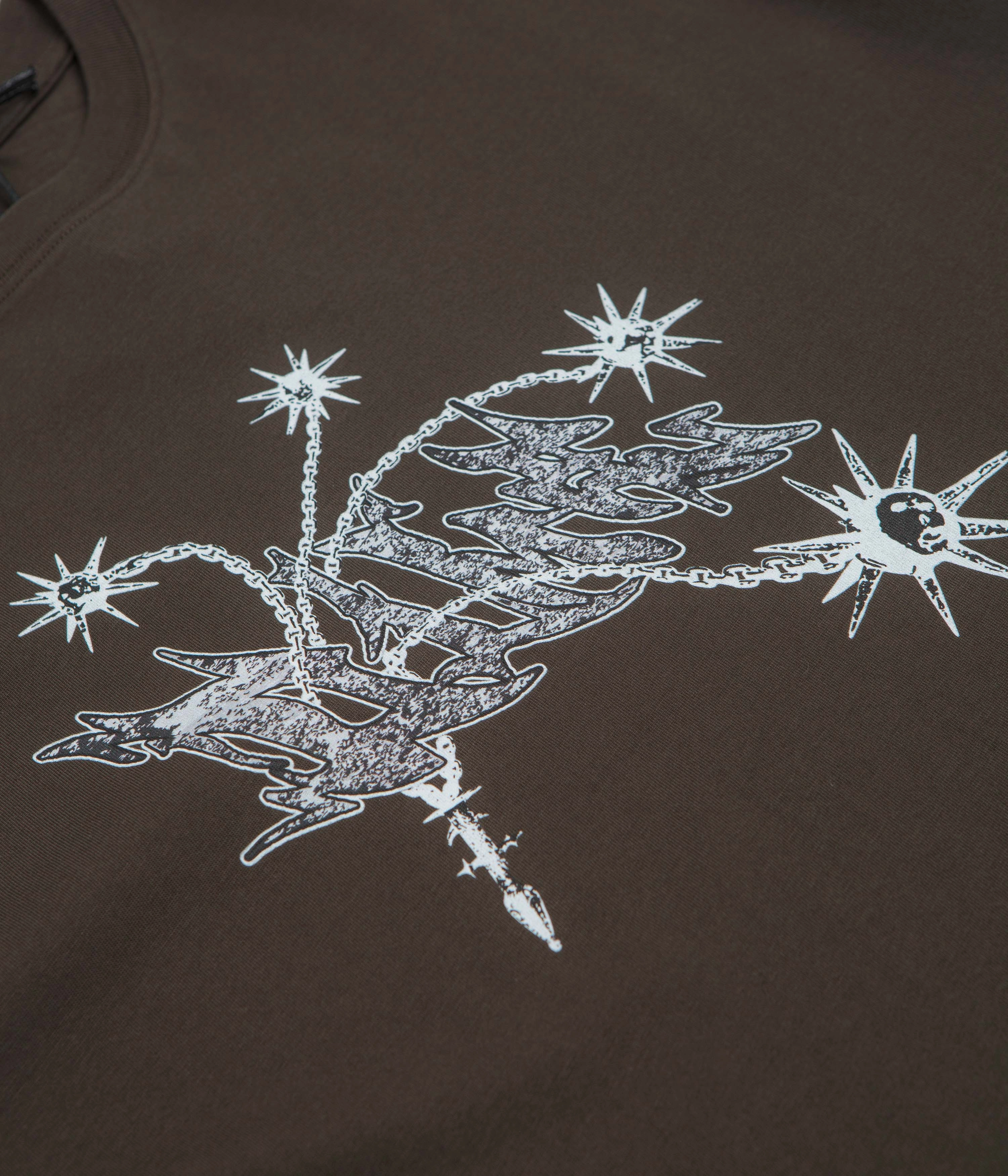 Dime Flail T-Shirt - Vintage Black Boat Neck