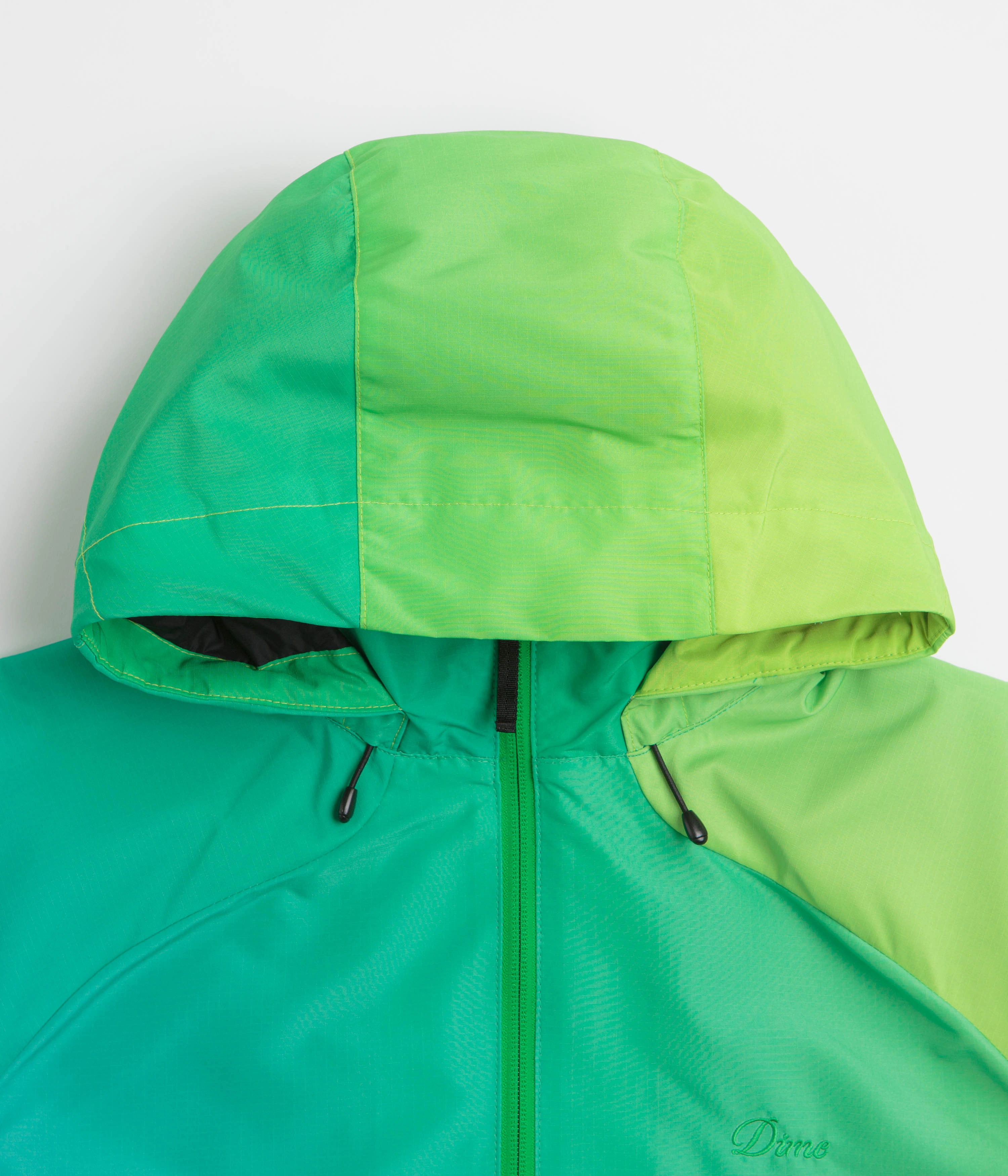 Dime Gradient Windbreaker Jacket - Green Neutral Tones CompressionResistant