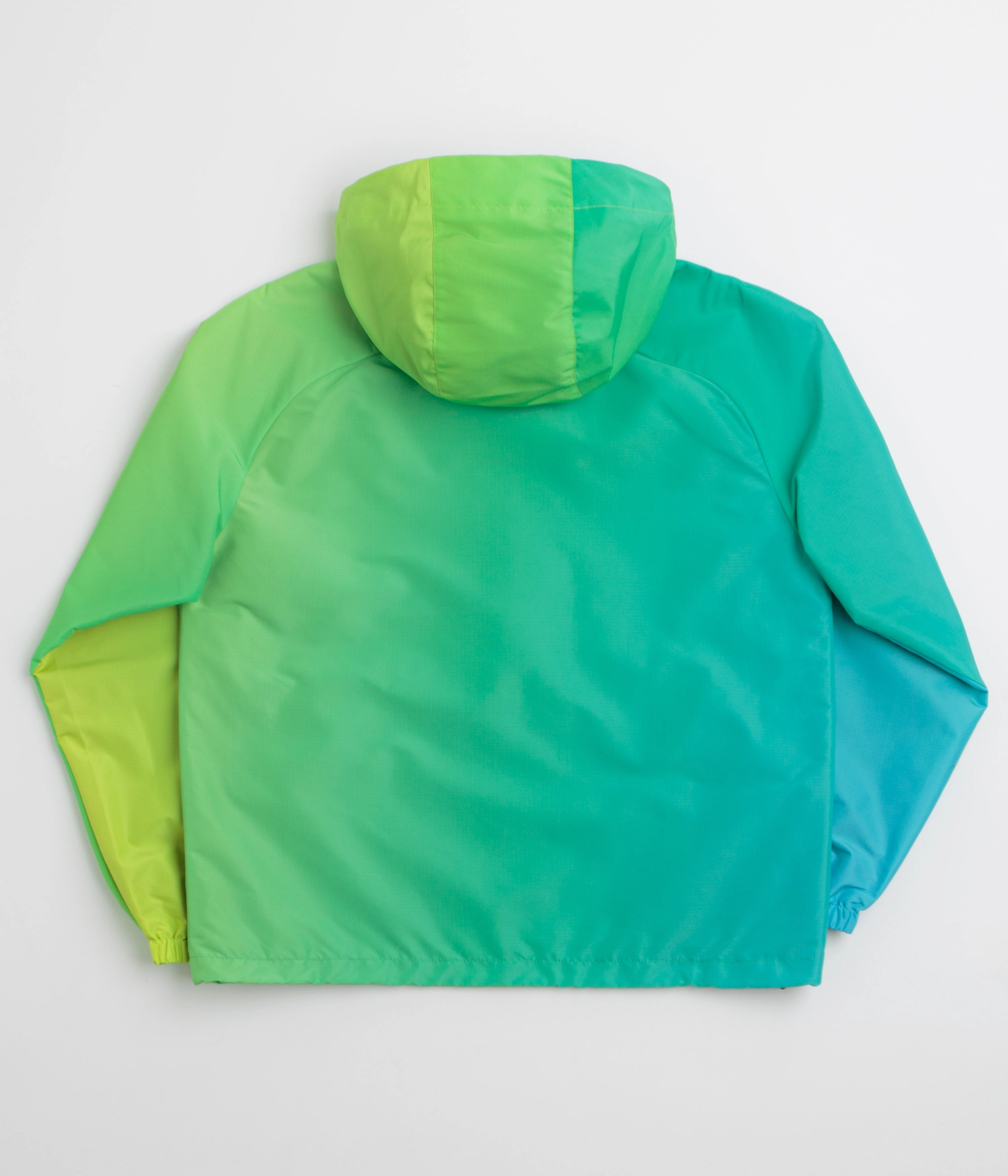 Dime Gradient Windbreaker Jacket - Green Bright Color