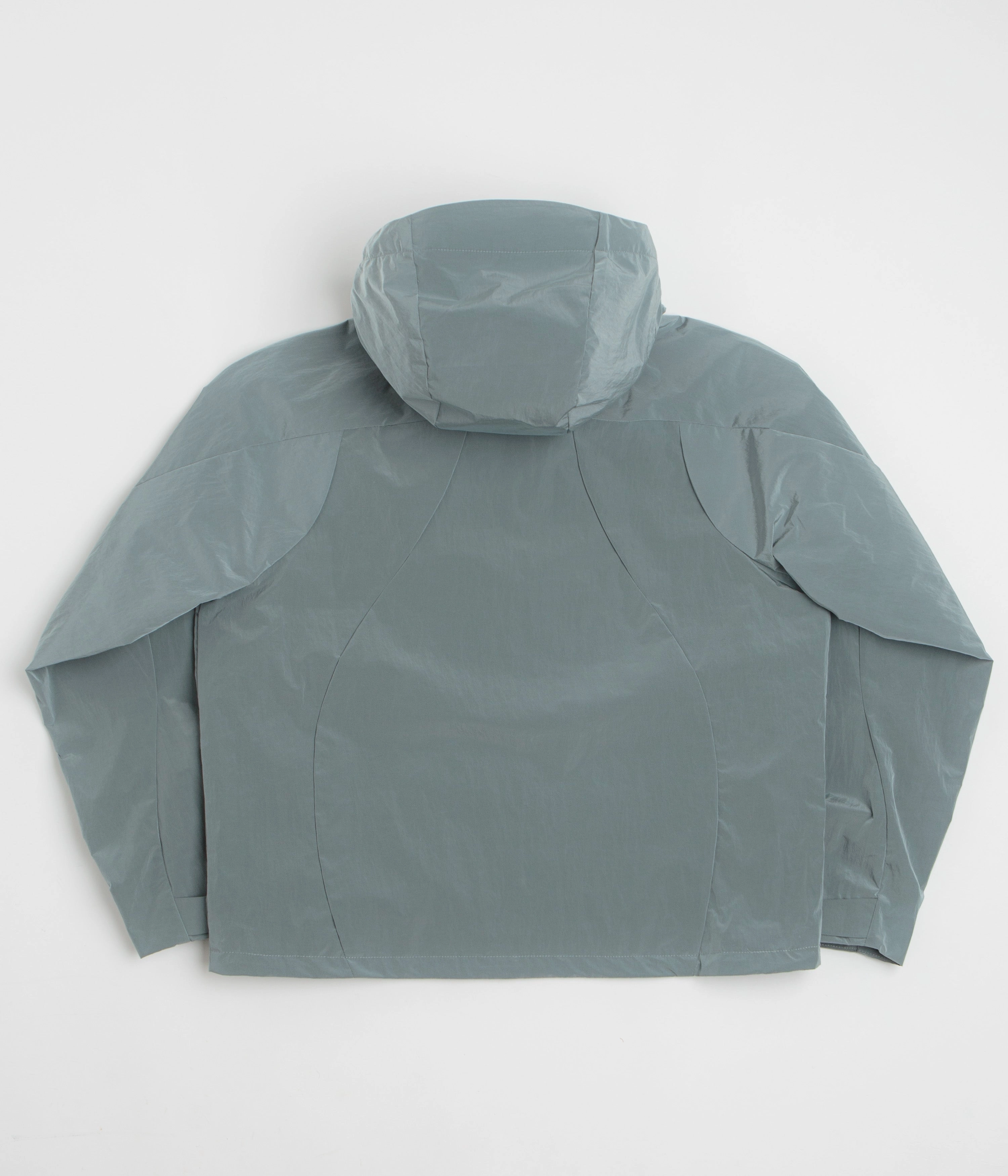 Dime Taffeta Windbreaker Full Zip Jacket - Frost SeamlessBonding Everyday Fit Style