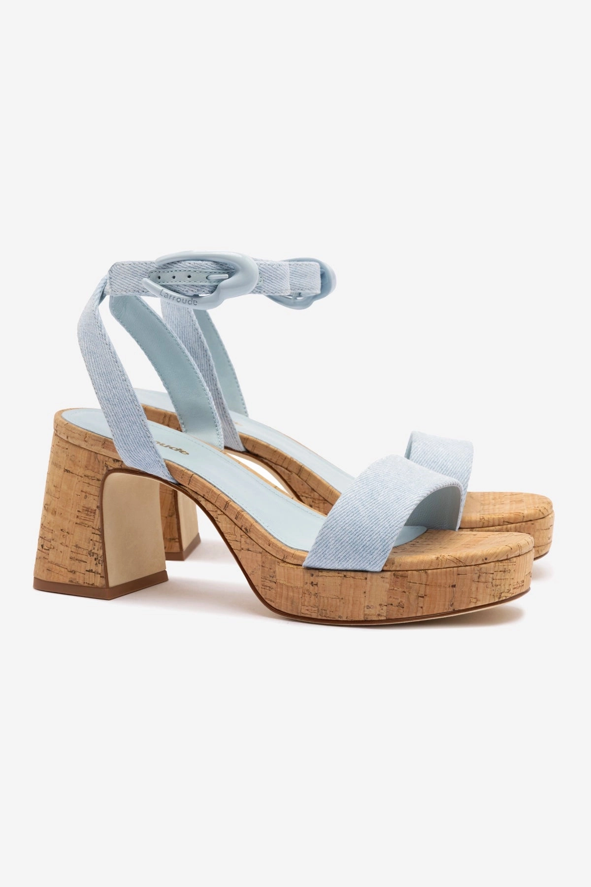 Dolly Verona Low Sandal In Maya Denim and Natural Cork Outdoor Footwear