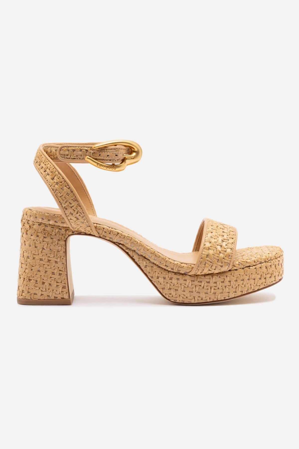Dolly Verona Low Sandal In Natural Raffia and Beige Leather Stylish
