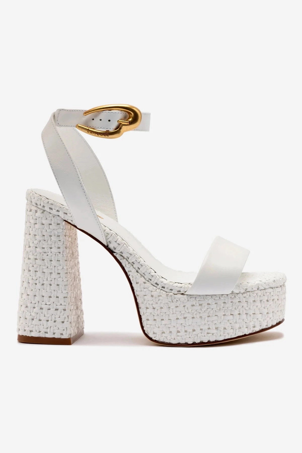temperature regulation Outdoor Ready Shoes Dolly Verona Sandal In White Leather and White Raffia
