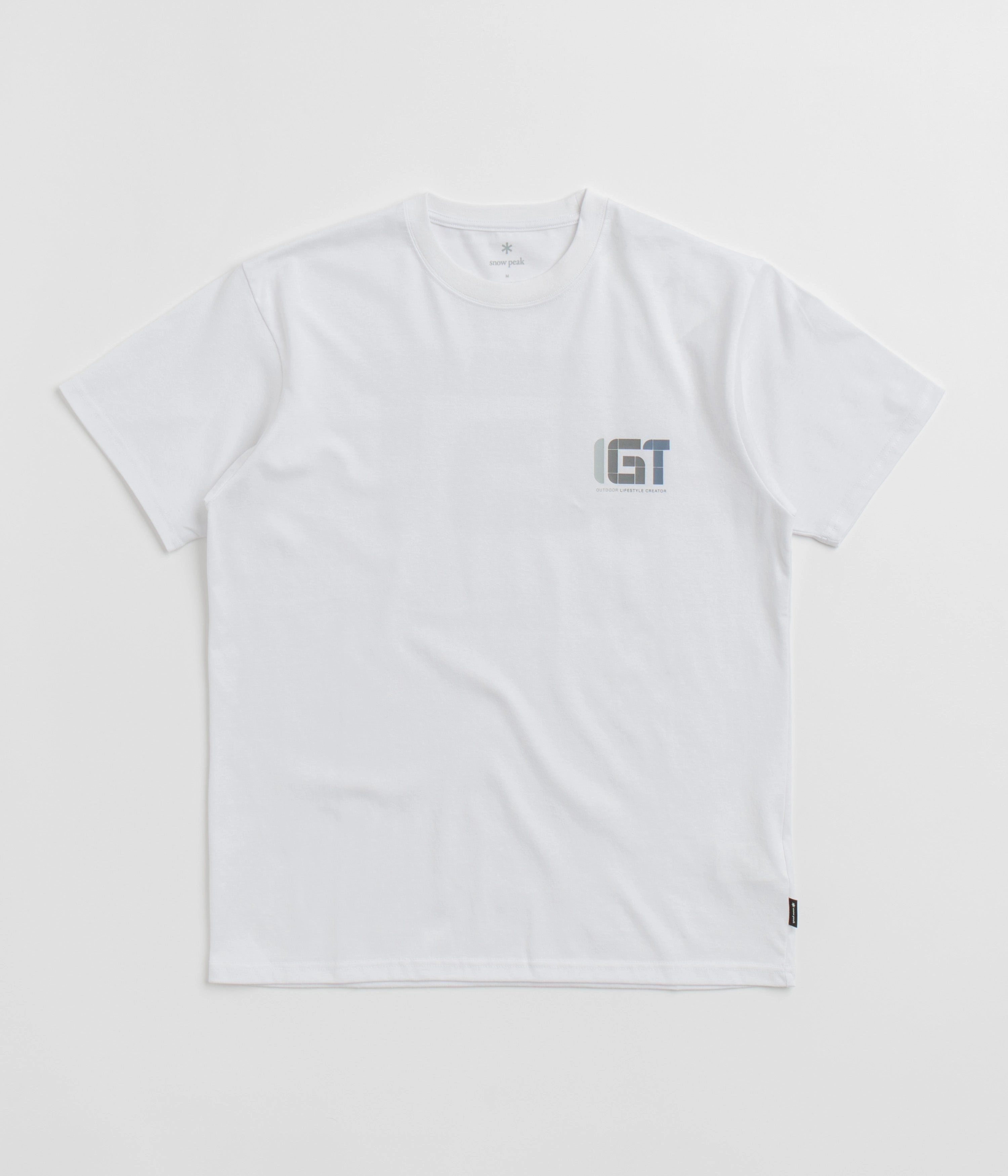 Snow Peak IGT Logo T-Shirt - White Classic Crew Neck Easter