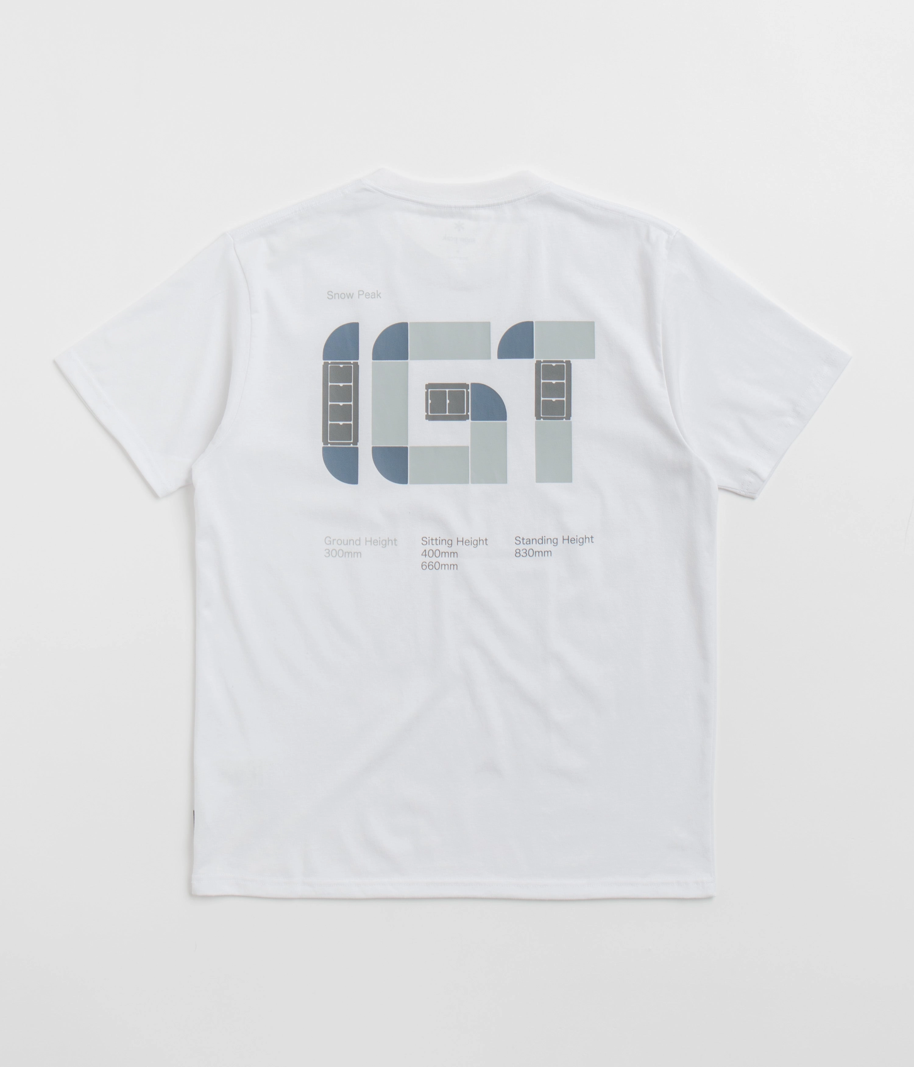 Flattering Fit Essential Look Snow Peak IGT Logo T-Shirt - White