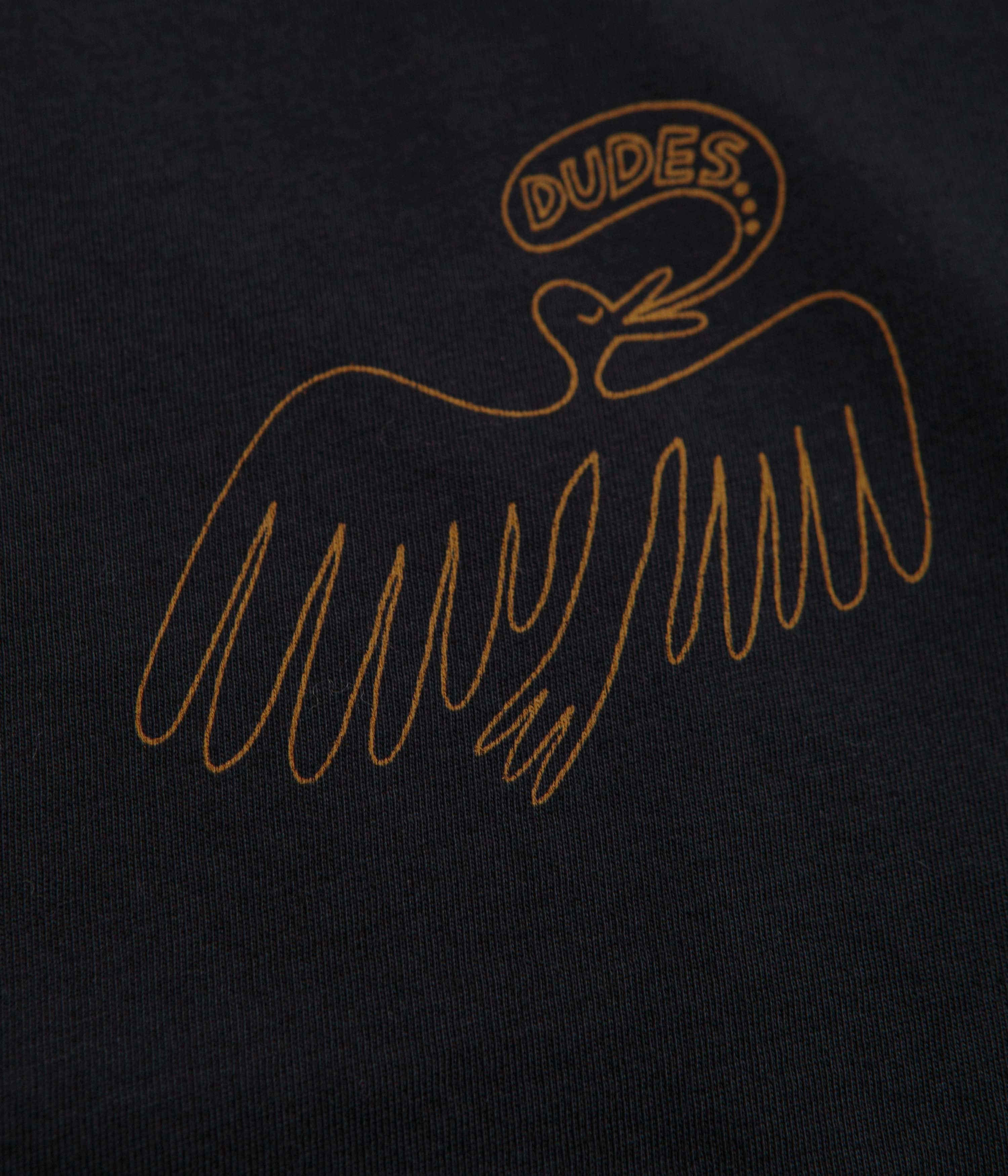 Mollusk Kids Dude Yes T-Shirt - Black Indigo yoga clothing