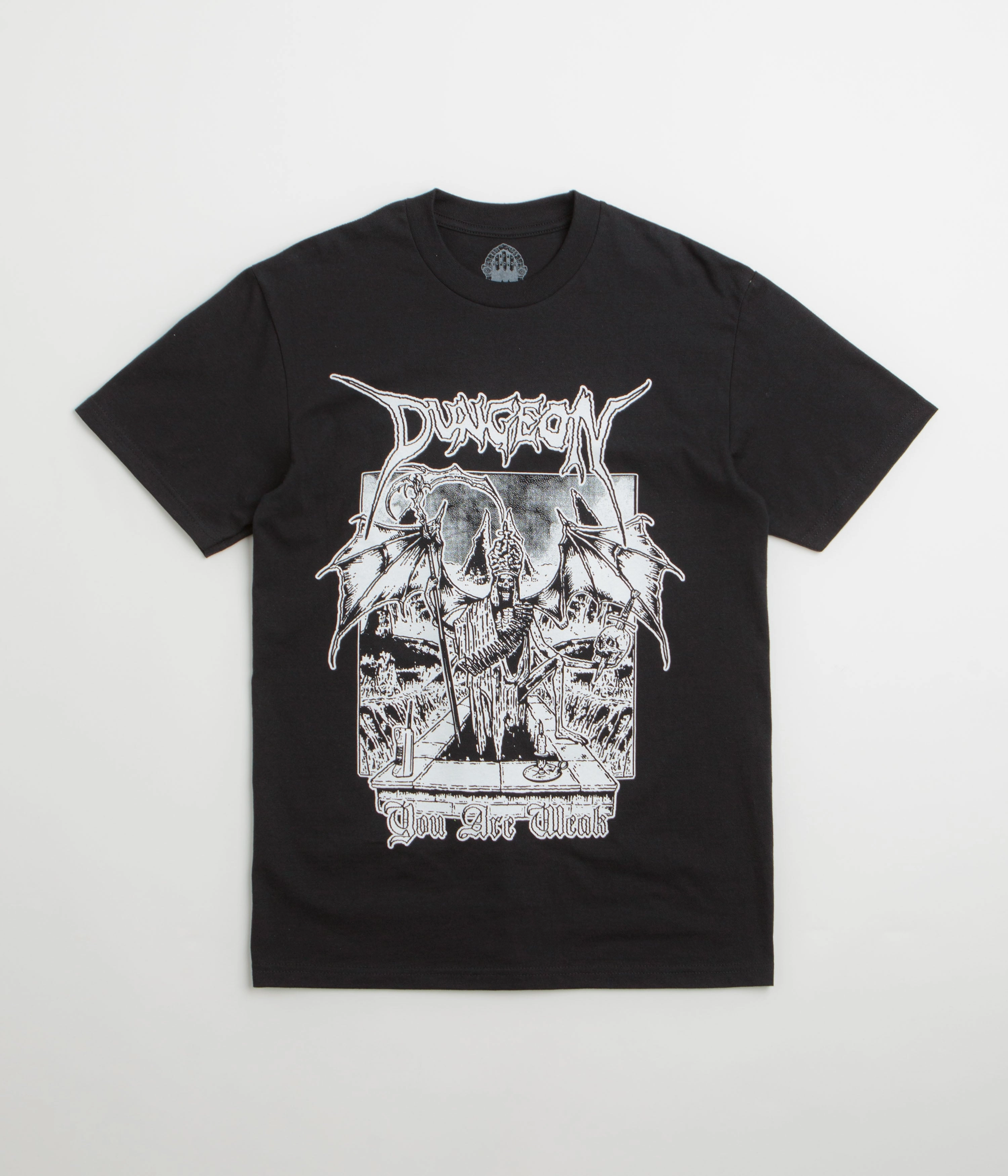 Dungeon Grave Retreat T-Shirt - Black Anti Static Treatment Active Wearable