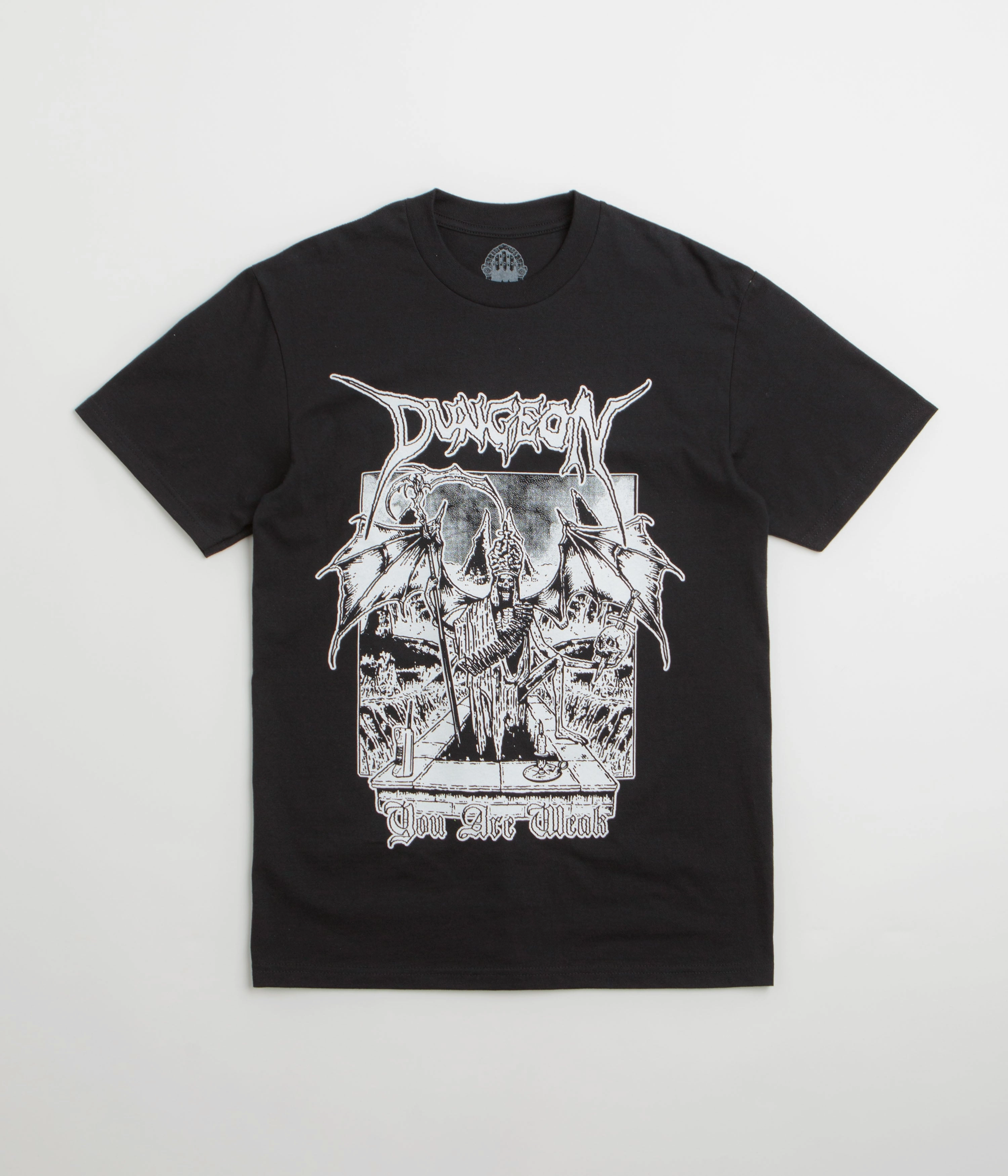 Minimal Fashion Dungeon Grave Retreat T-Shirt - Black