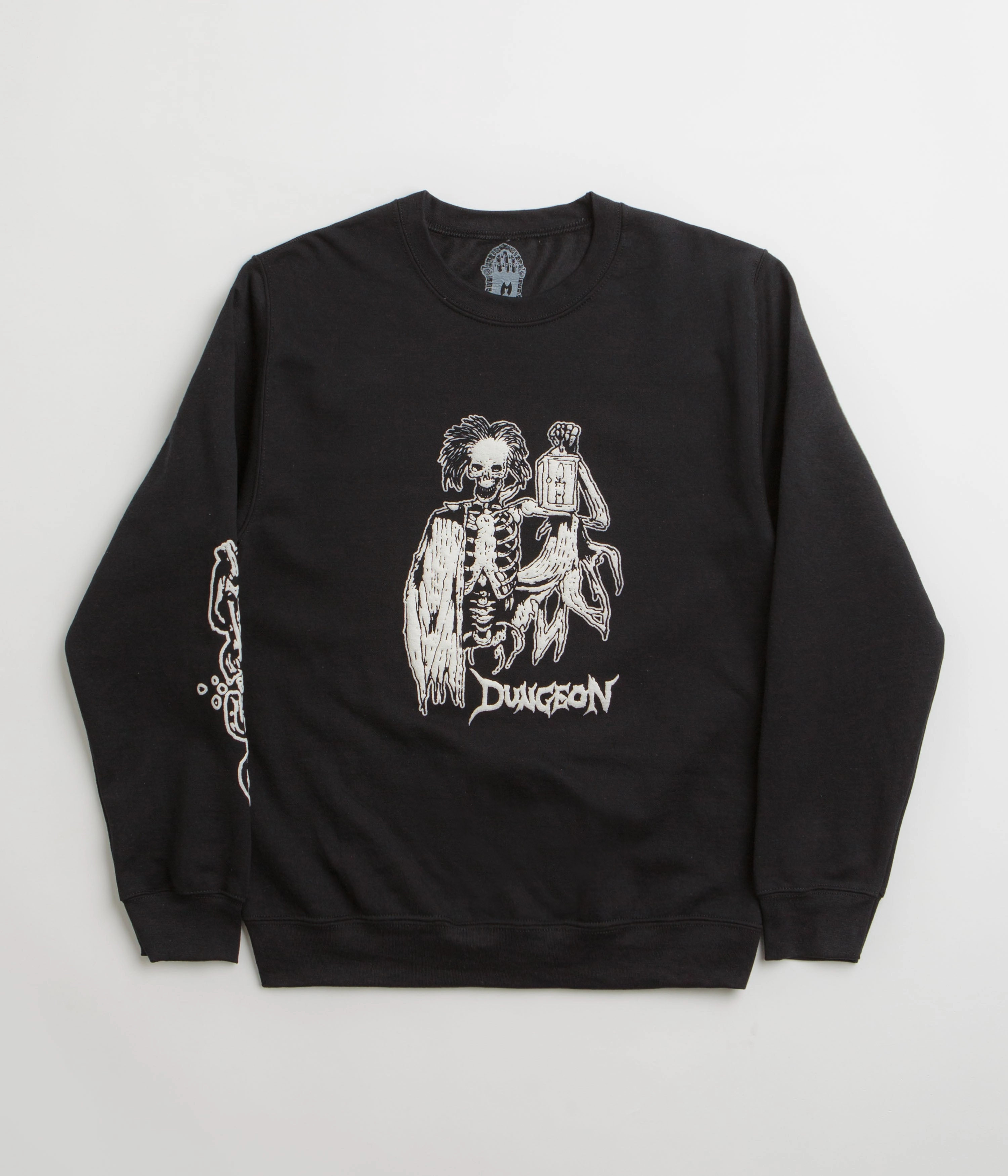 Dungeon Lights Out Crewneck Sweatshirt - Black Casual Style Soft Fabric