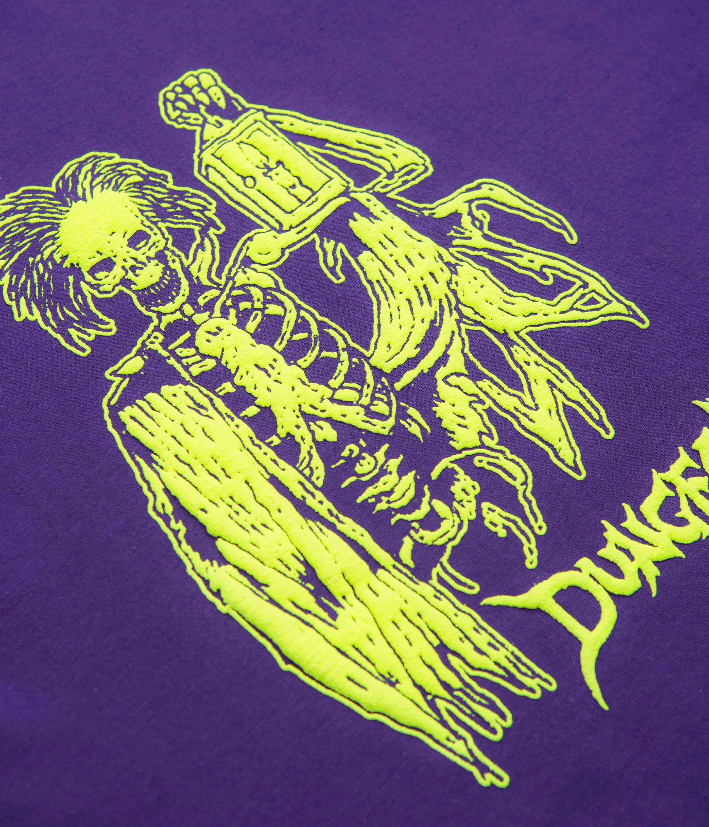 Dungeon Lights Out T-Shirt - Purple Wicking Interlock Knit