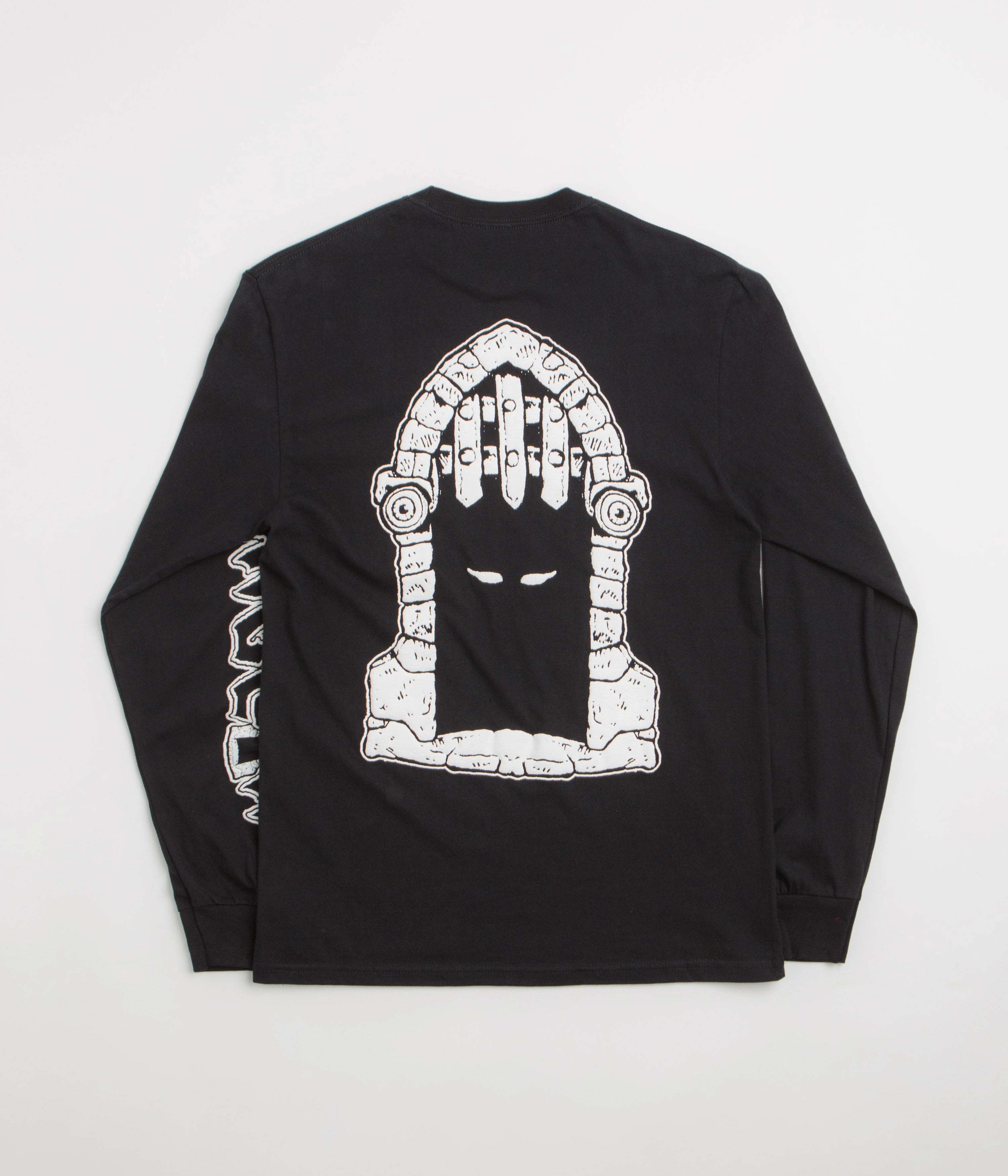 Dungeon Portcullis Logo Long Sleeve T-Shirt - Black Cozy Look Classic Fit