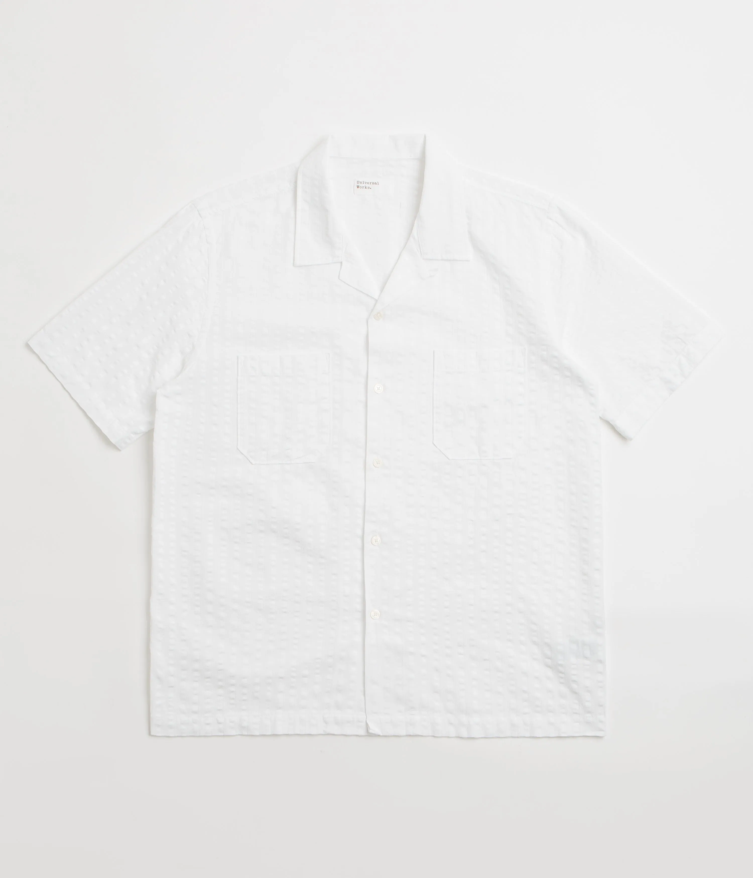 slim fit Universal Works Sal Road Shirt - White