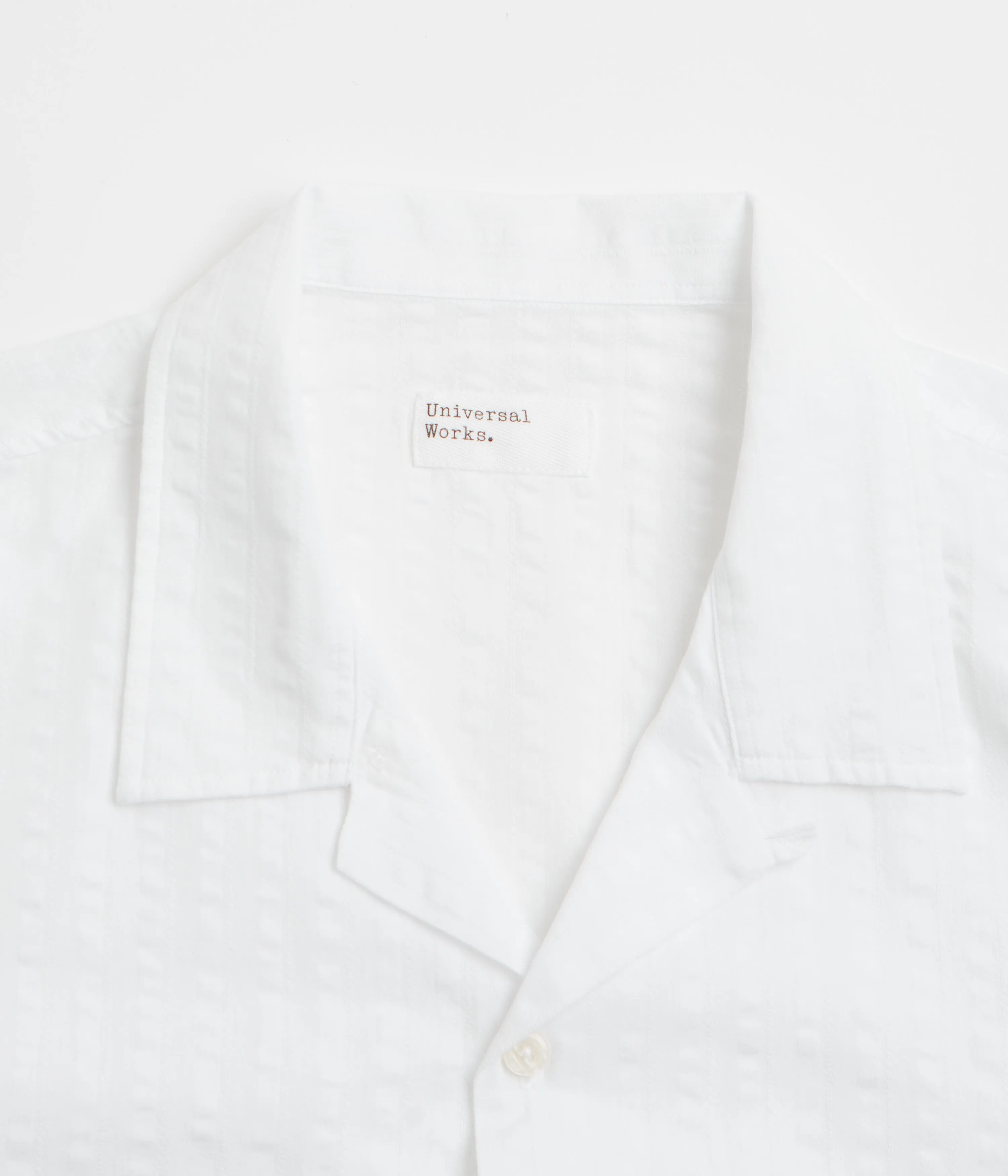 Versatile Outfit Gender Neutral Universal Works Sal Road Shirt - White
