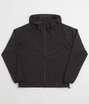 Snow Peak Shadow Ripstop Jacket - Black Shawl Lapel