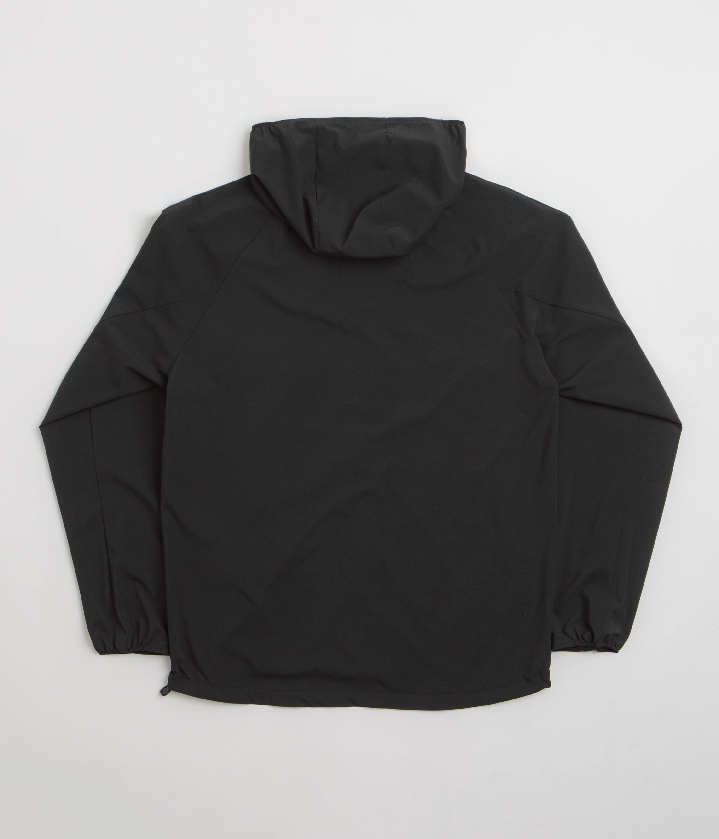 Convertible Collar Design Eco Conscious Production Snow Peak Shadow Ripstop Jacket - Black