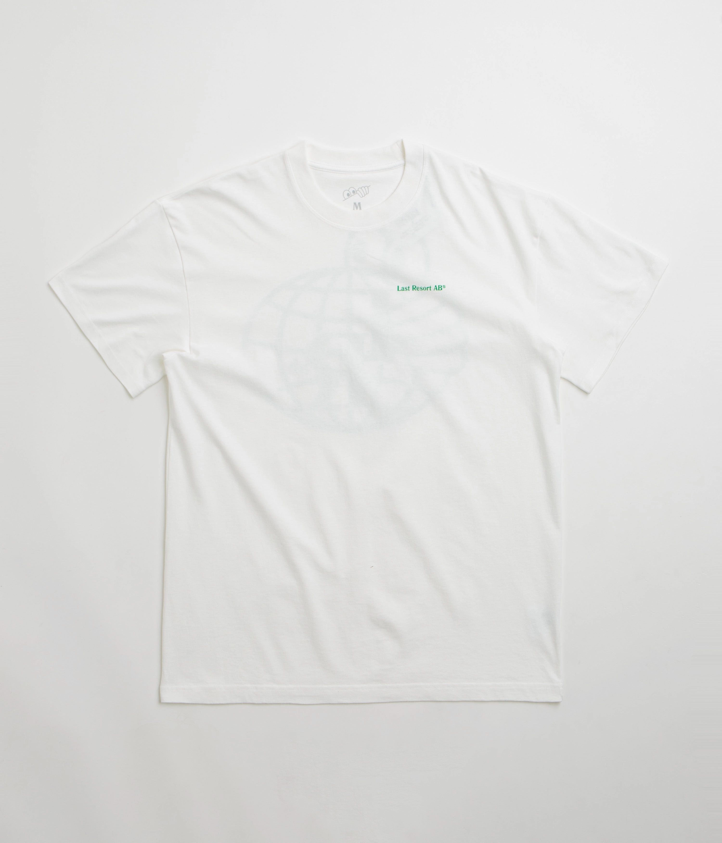 Last Resort AB Atlas Monogram T-Shirt - White / Kelly Green Dimensional Stability Weave Light Fashion