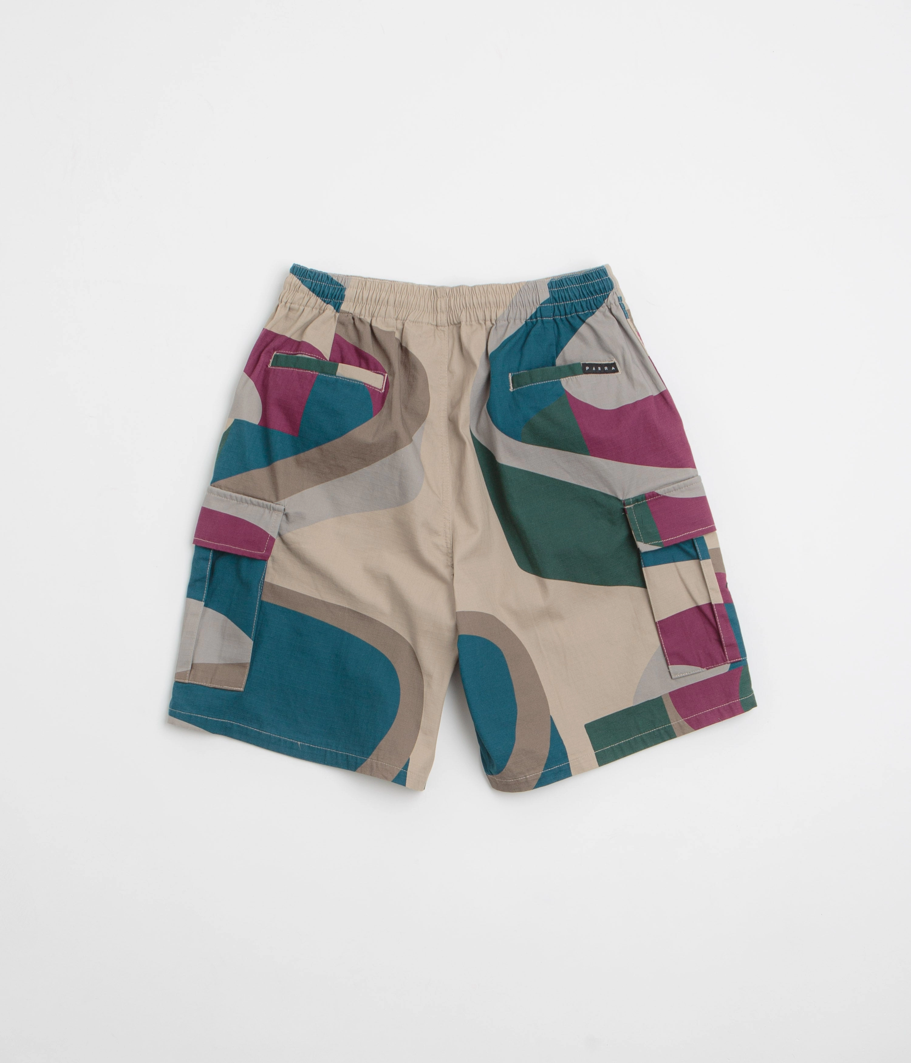Stretch performance UV Protective Coating by Parra The Wall Camo Shorts - Sand