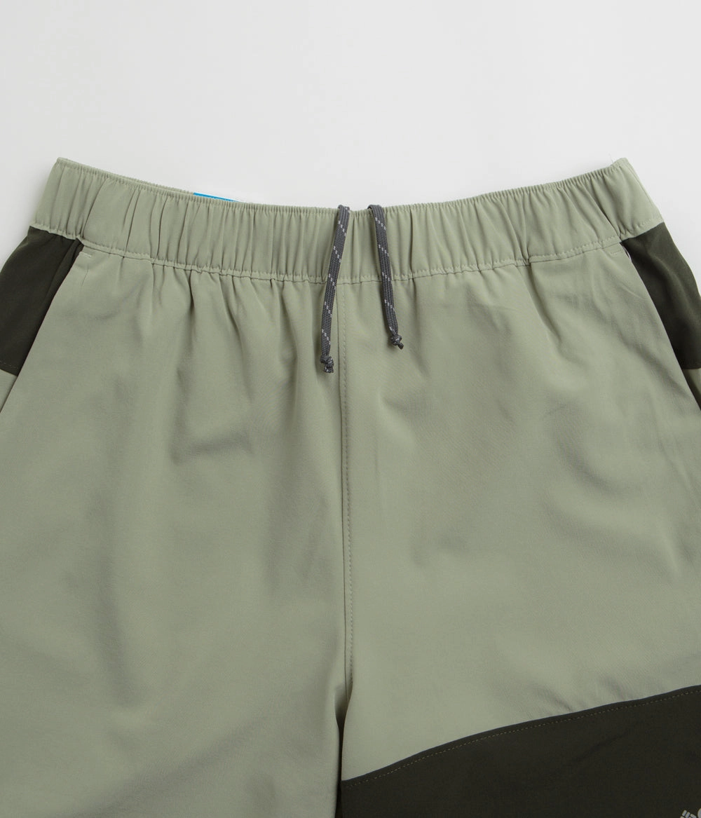 Columbia Hike Color Block Shorts - Safari / Greenscape Recycled Polyester Blend