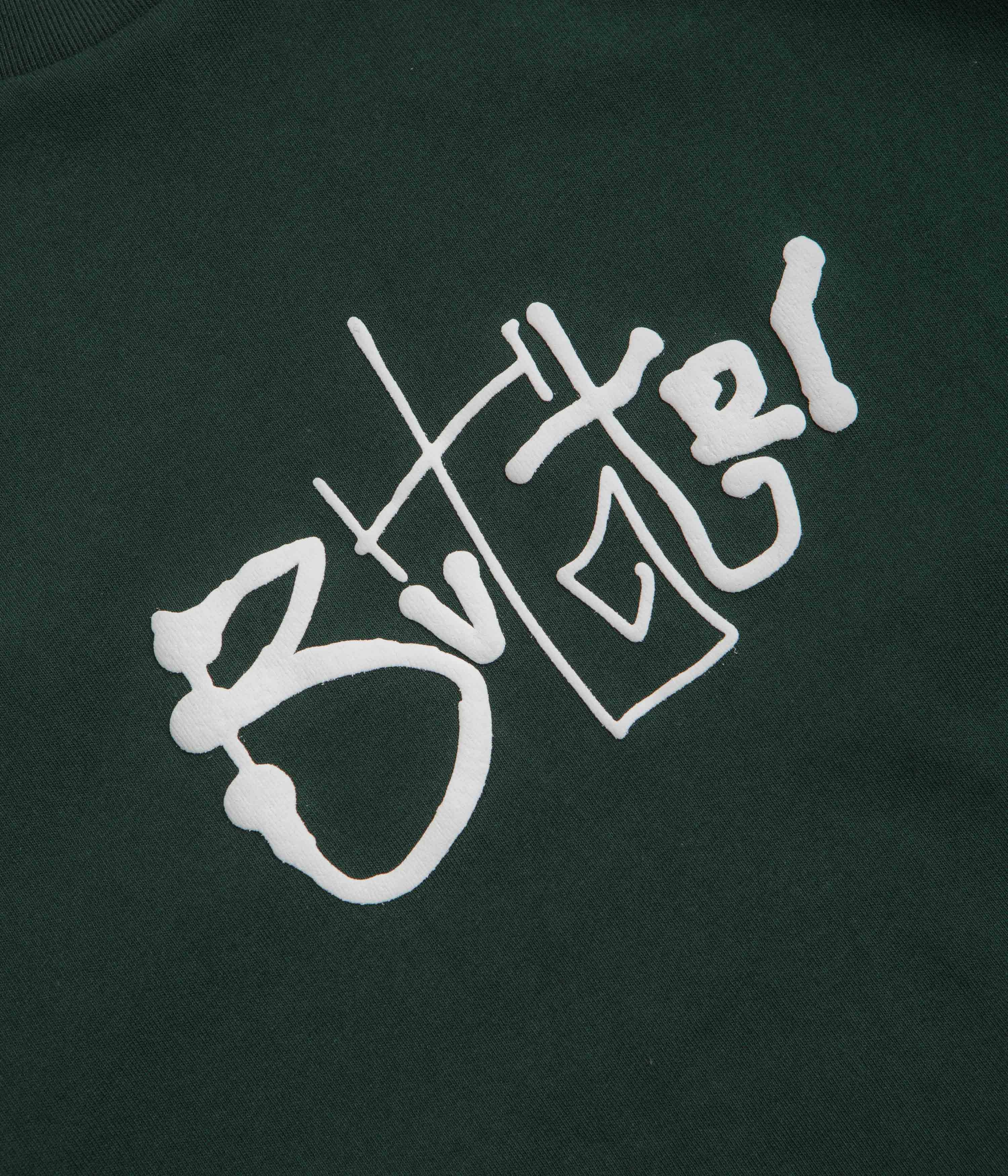 comfortable option Butter Goods Scribble T-Shirt - Dark Forest